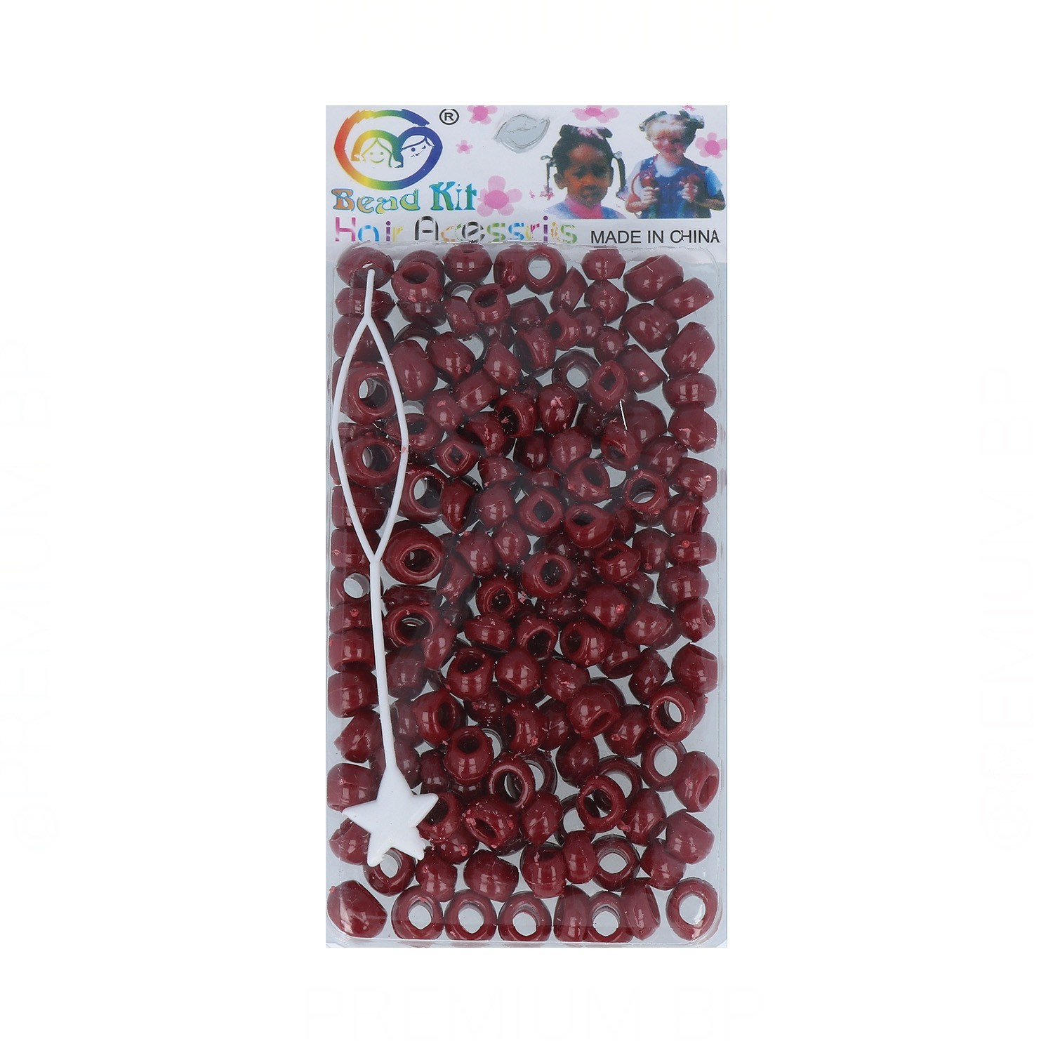 Lb Bolitas Plastico (Bd001-Rojo Vino)