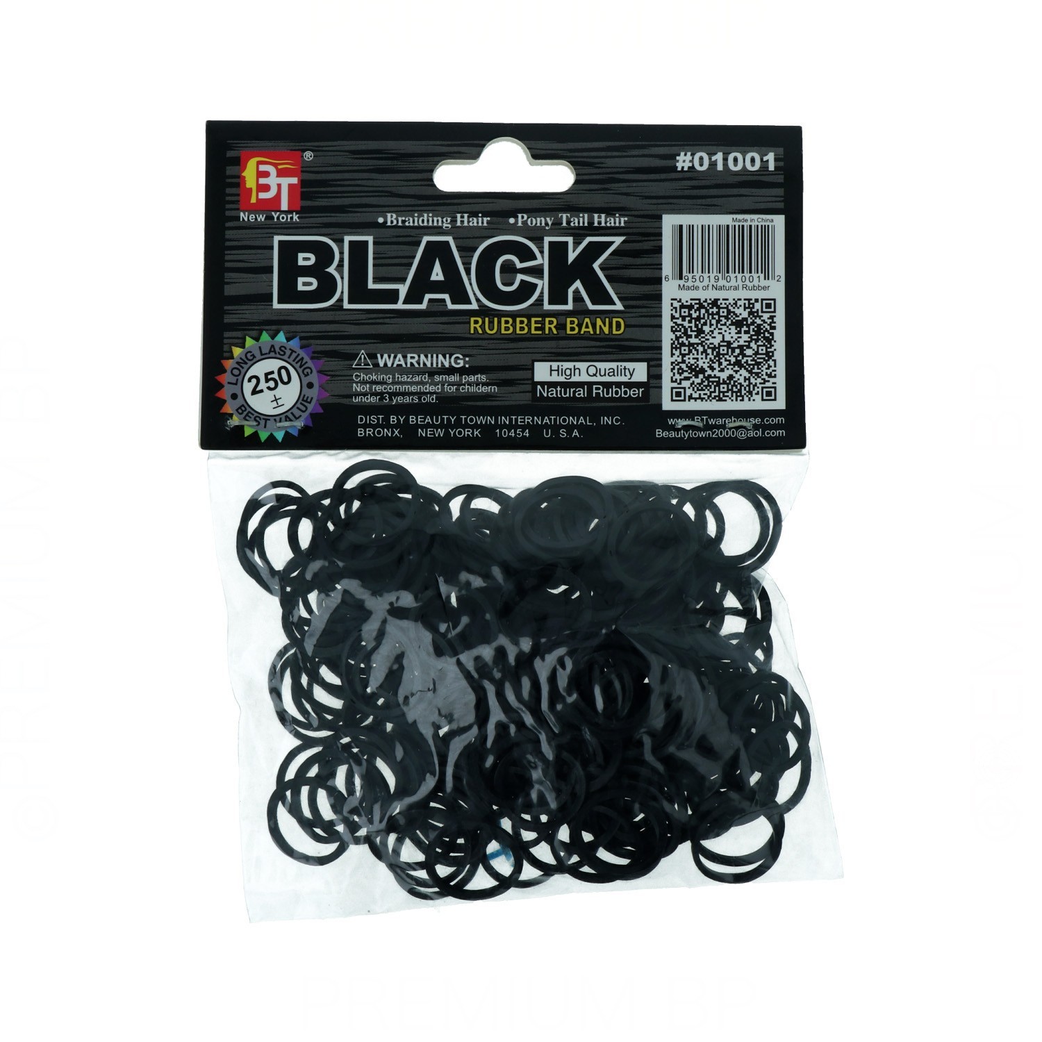 Beauty Town Natural Goma Elástica Preto 250U (01001)