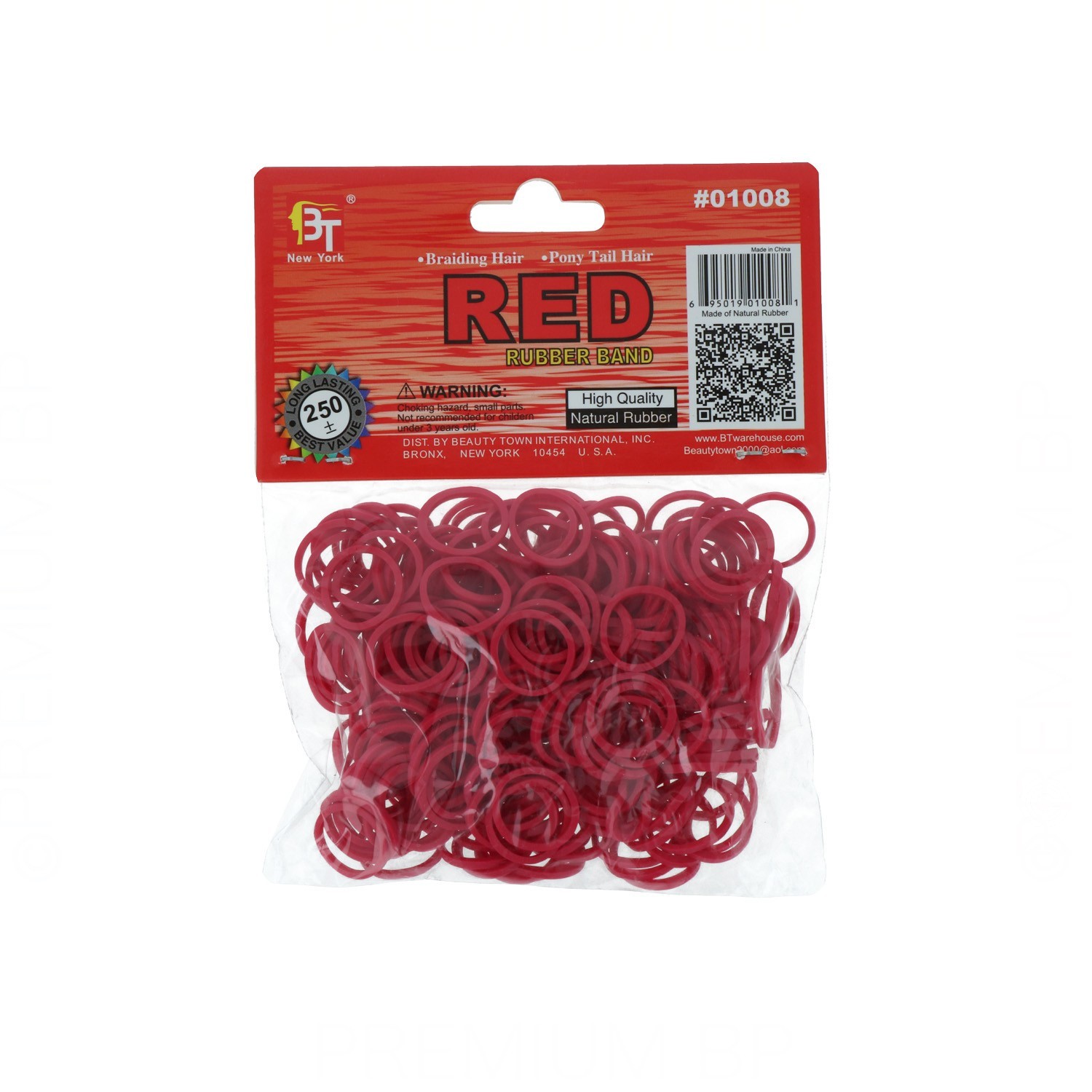 Beauty Town Natural Goma Elástica Vermelho 250U (01008) Beauty Town Natural Goma Elástica Vermelho 250U (01008)