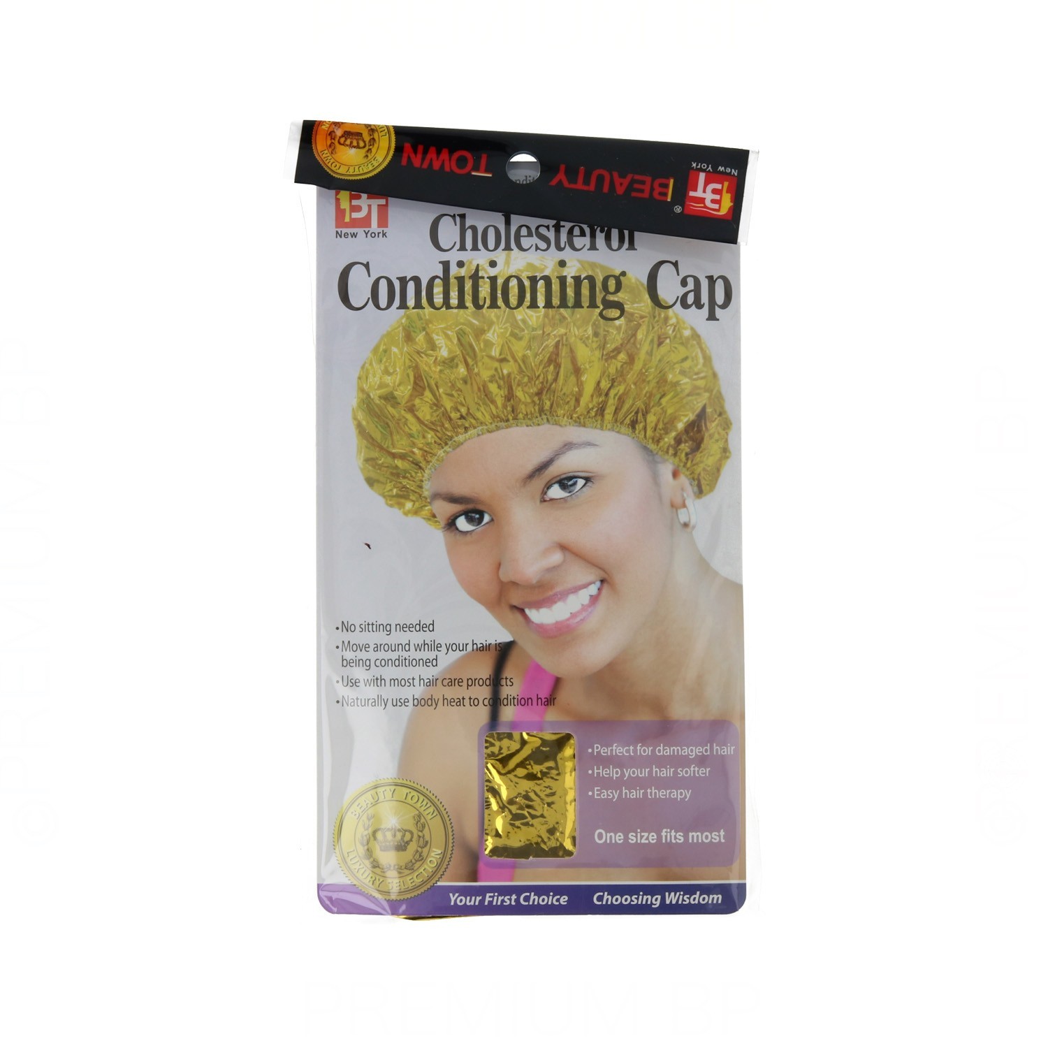 Beauty Town Colesterol Chapéu Condicionador Dourado (Auto-Aquecimento 02521) Beauty Town Colesterol Chapéu Condicionador Dourado (Auto-Aquecimento 02521)
