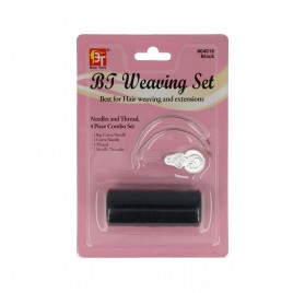Beauty Town Weaving Set (Fio+Agulha) Preto 4 Peças (04016)