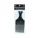 Beauty Town Hair Comb Professional Plastic Afro Pik Lift Long Black (09321)