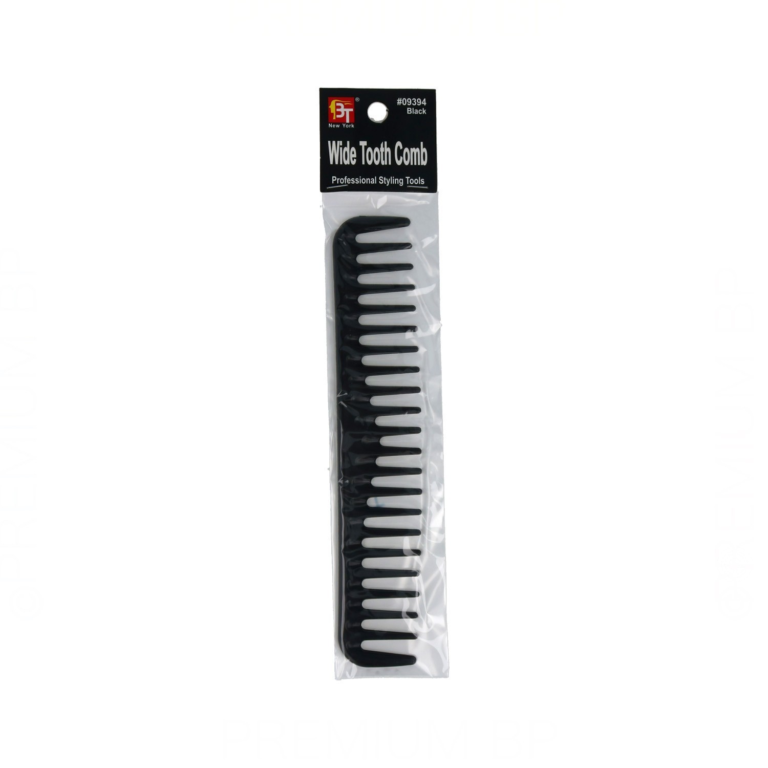 Beauty Town Hair Comb Professional Wide Tooth Comb Black (09394)