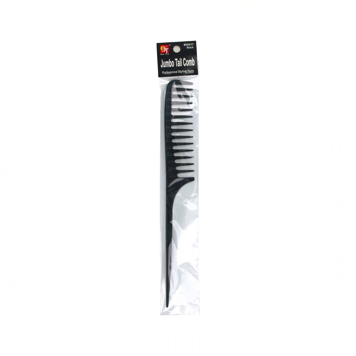 Beauty Town Peigne Professionnel Jumbo Tail Comb Black/Noir (09411)