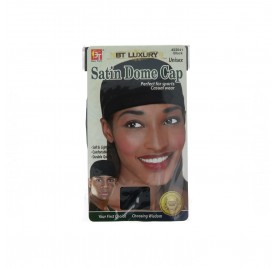 Beauty Town Luxury Satin Dome Cap Unisex Nero (22041)