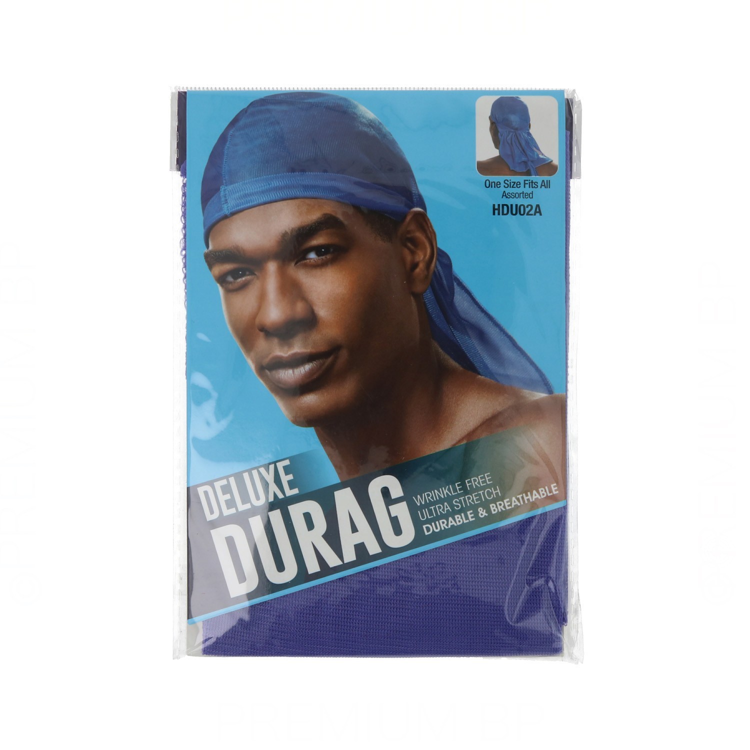 Beauty Town Net Cool & Sleek Deluxe Durag Assorted Professional/Lilac (Hdu02A)