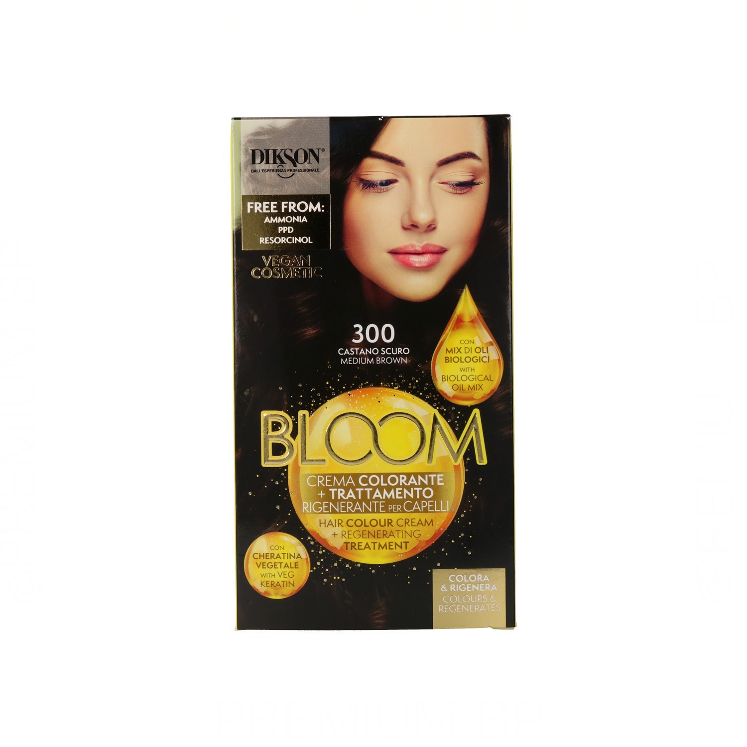 Dikson Bloom Color Cream 300 Dark Brown