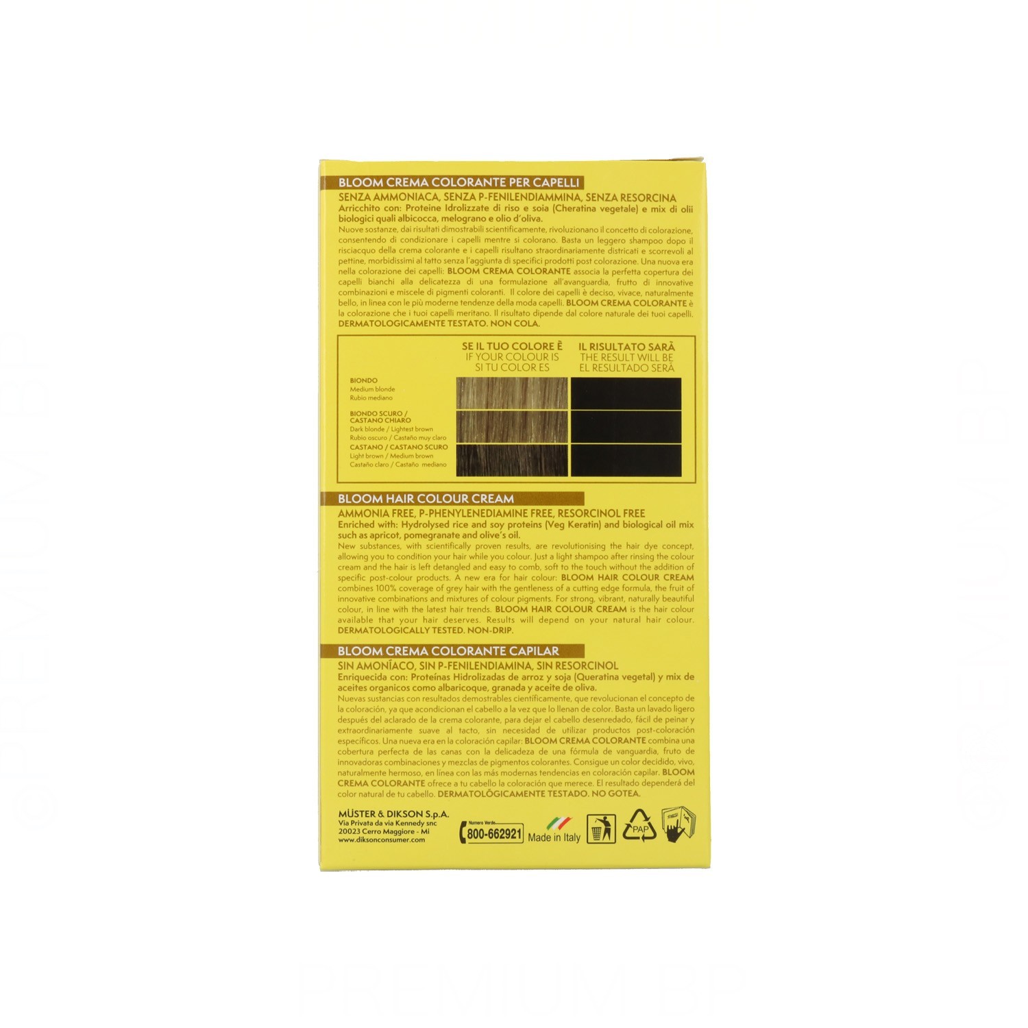 Dikson Bloom Crema Color 300 Castaño Oscuro