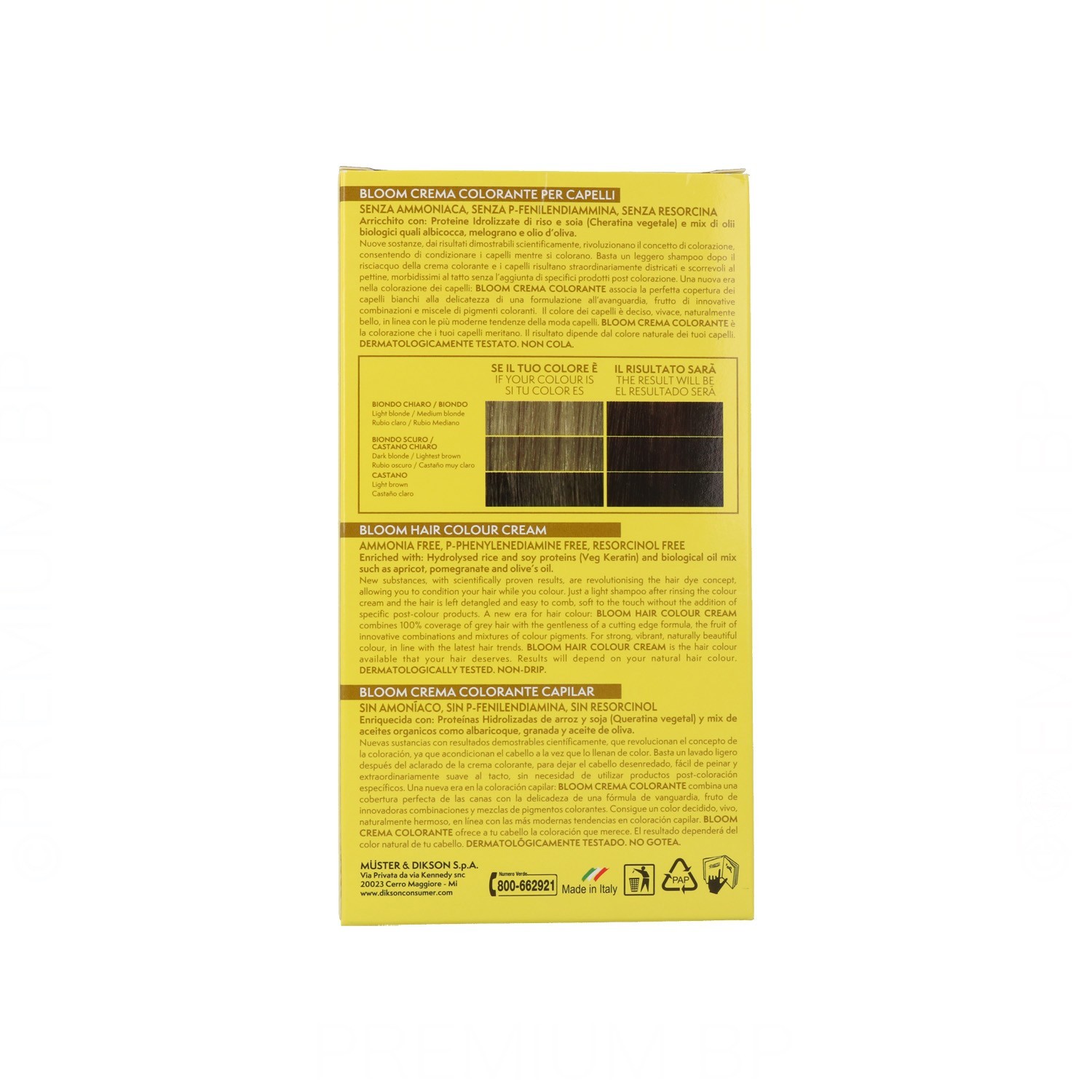 Dikson Bloom Crema Color 500 Castaño Claro