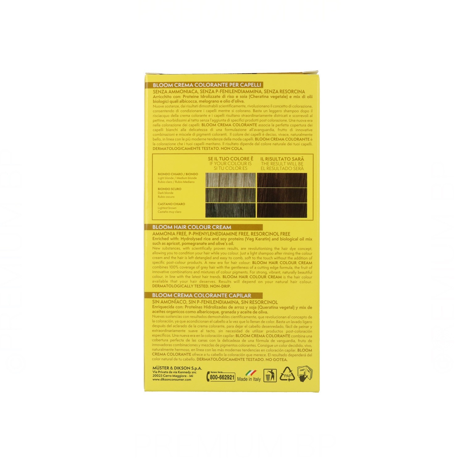 Dikson Bloom Crema Color 600 Rubio Oscuro