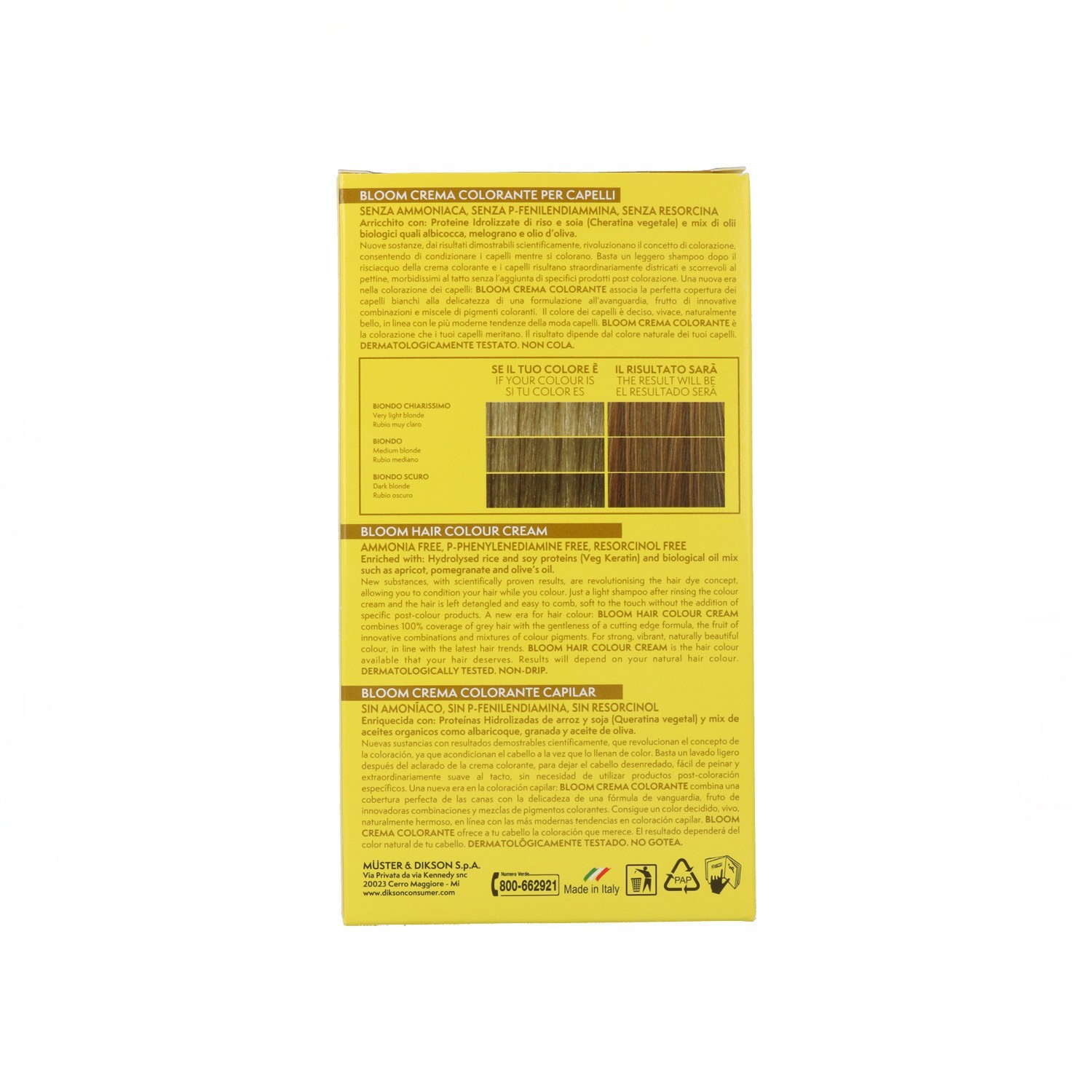 Dikson Bloom Crema Color 800 Rubio Claro