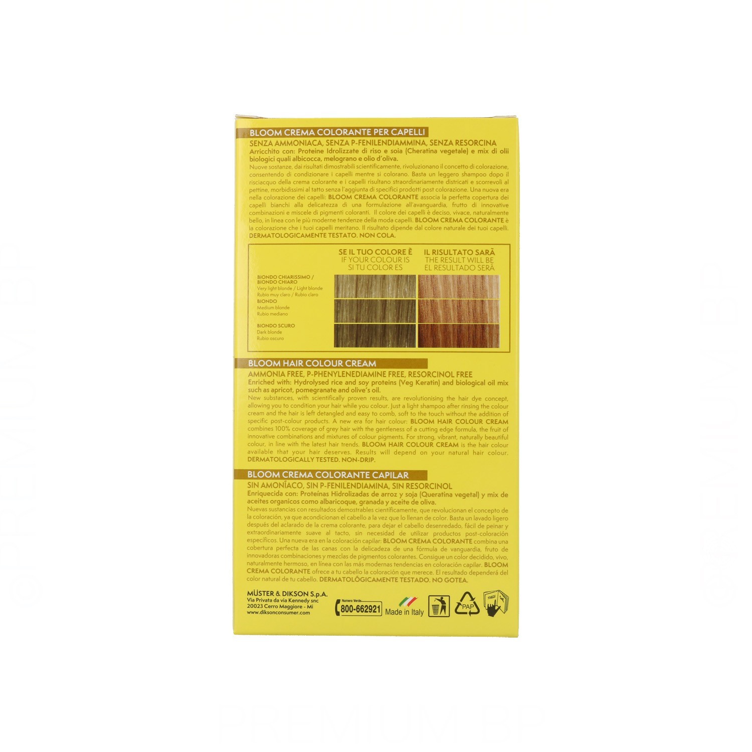 Dikson Bloom Crema Color 900 Rubio Clarisimo