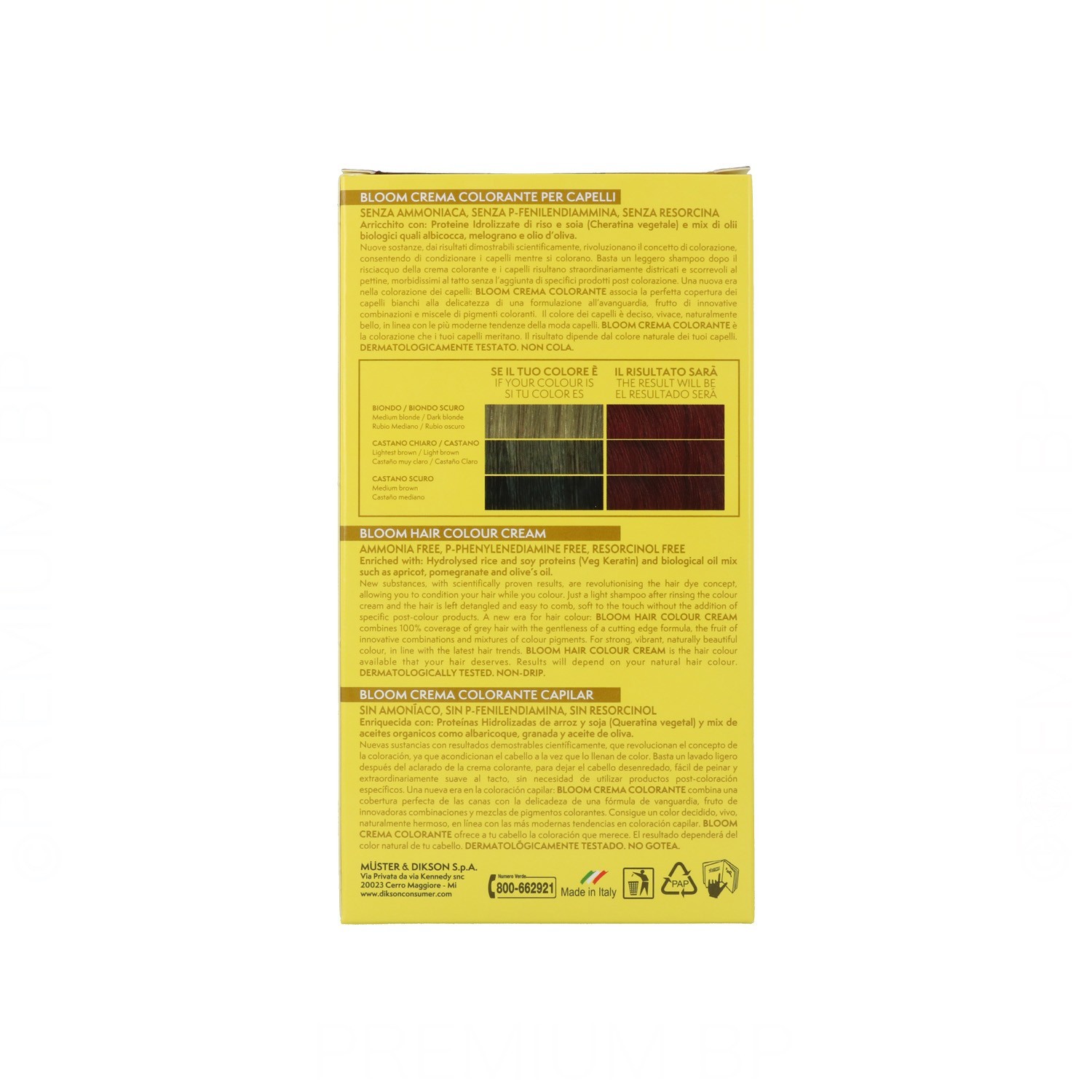 Dikson Bloom Crema Color 566 Rojo Caoba