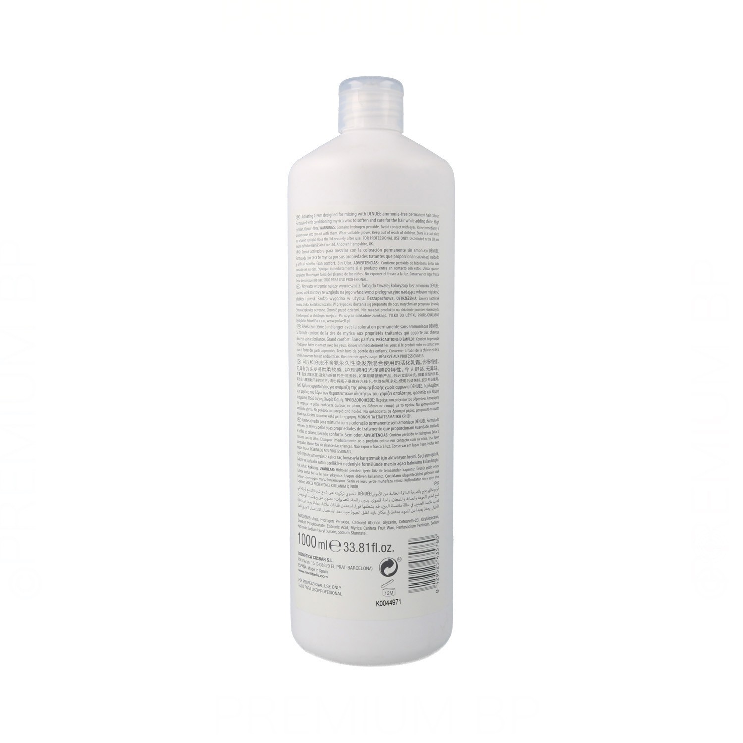 Montibello Dénuée Activating Cream 33Vol (9.9%) 1000 ml