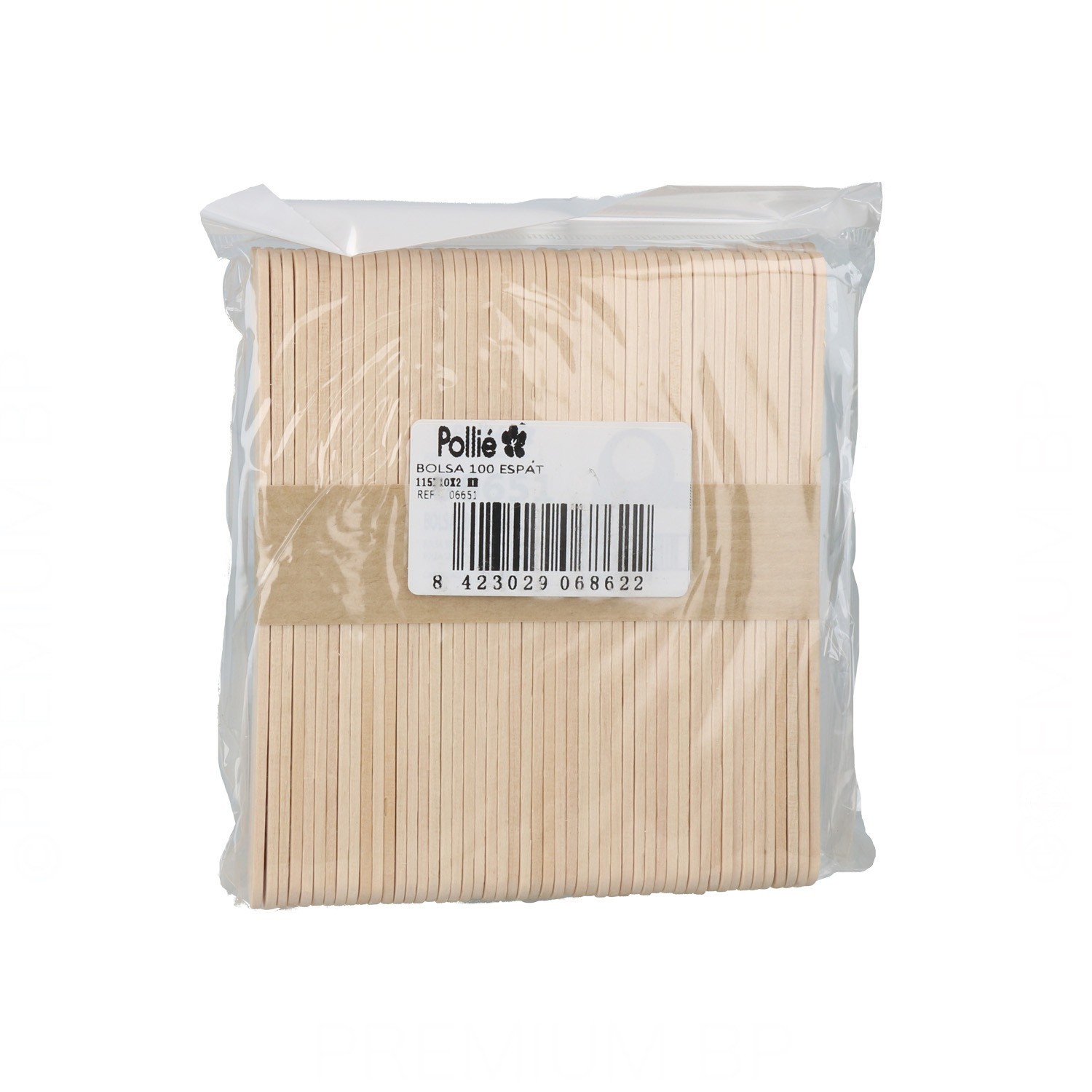 Espátula Cera 100U 115X10X2