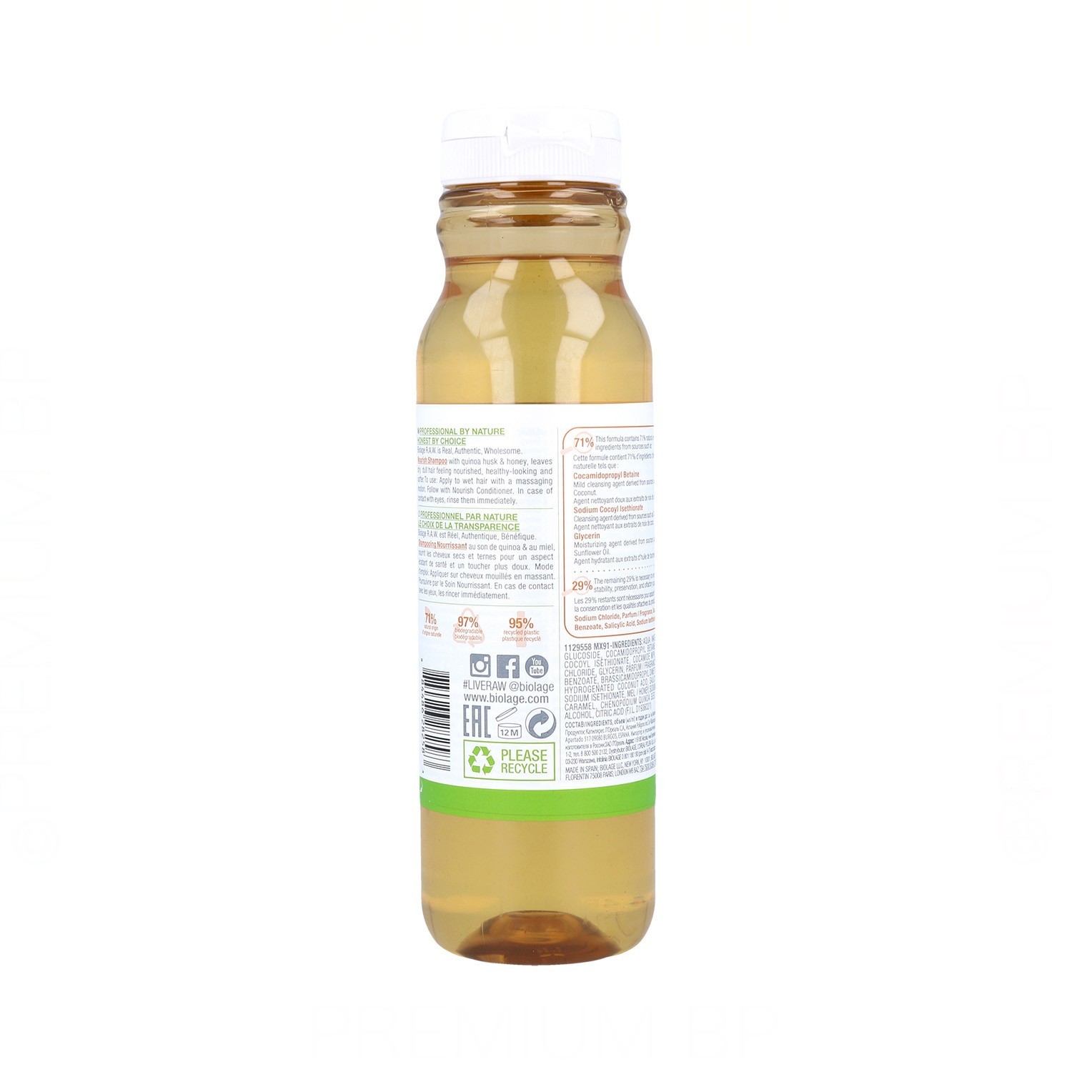 Matrix Biolage Raw Nourishing Shampoo 325 ml