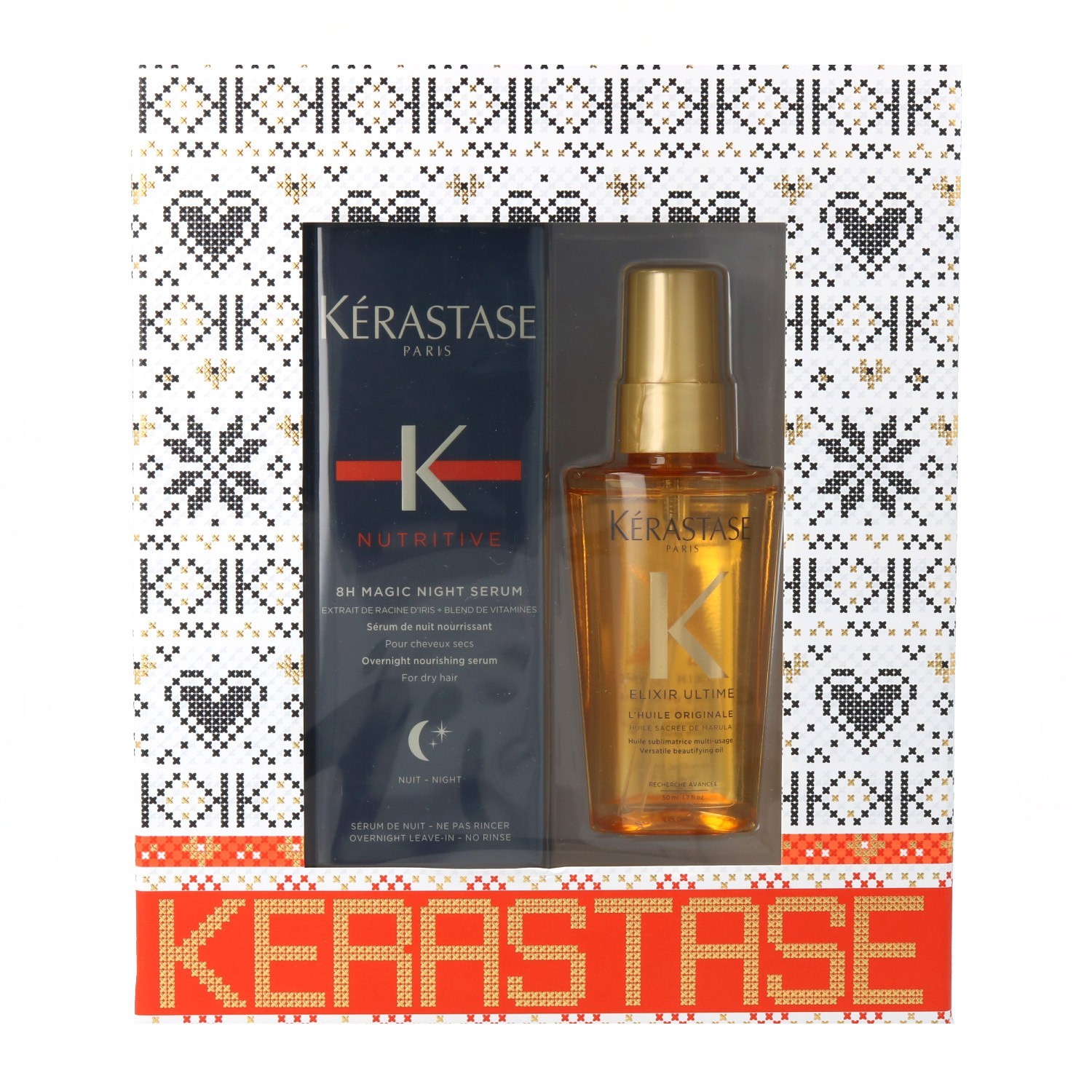 Kerastase Nutritive Duo 8H M/Night Sérum 90 ml/Elixir Original 50 ml