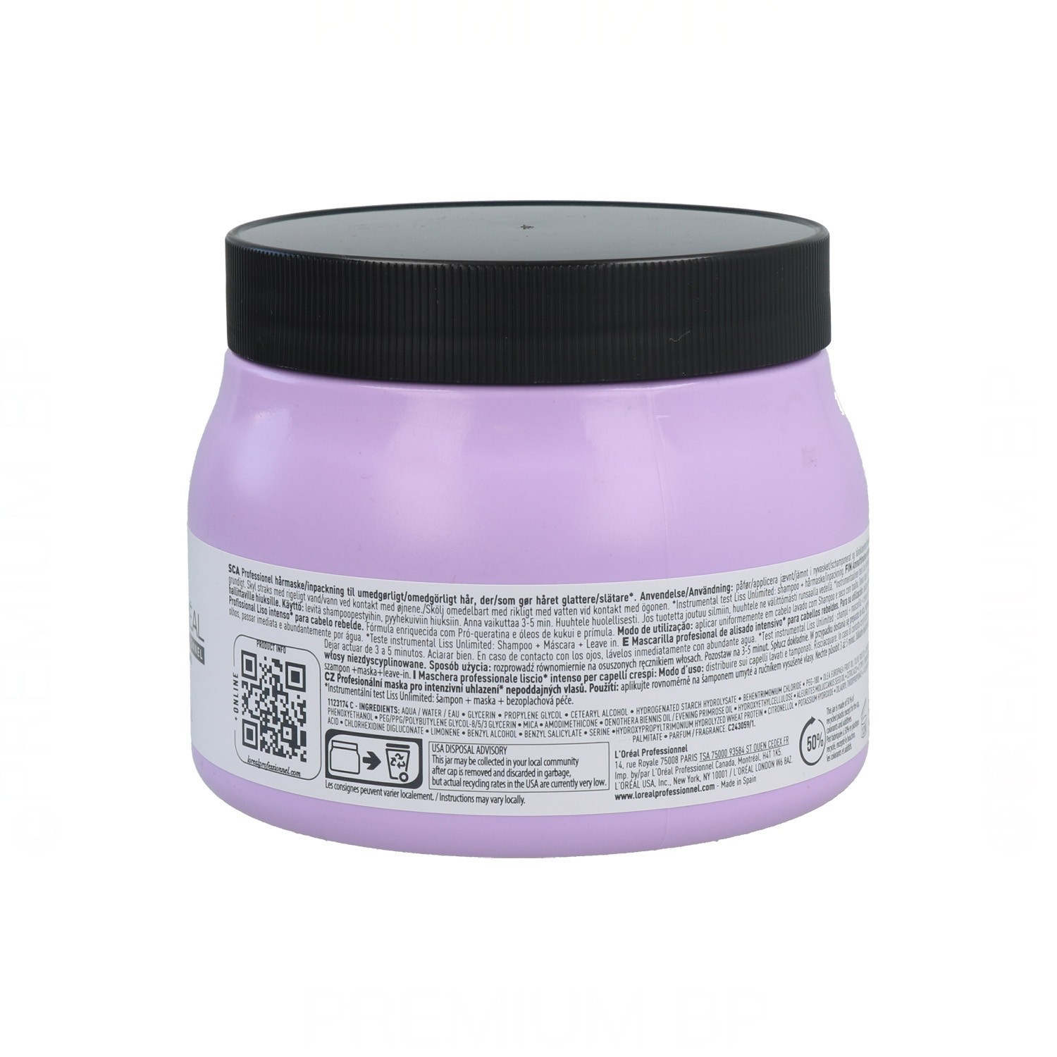 Loreal Expert Liss Unlimited Mascarilla 500 ml