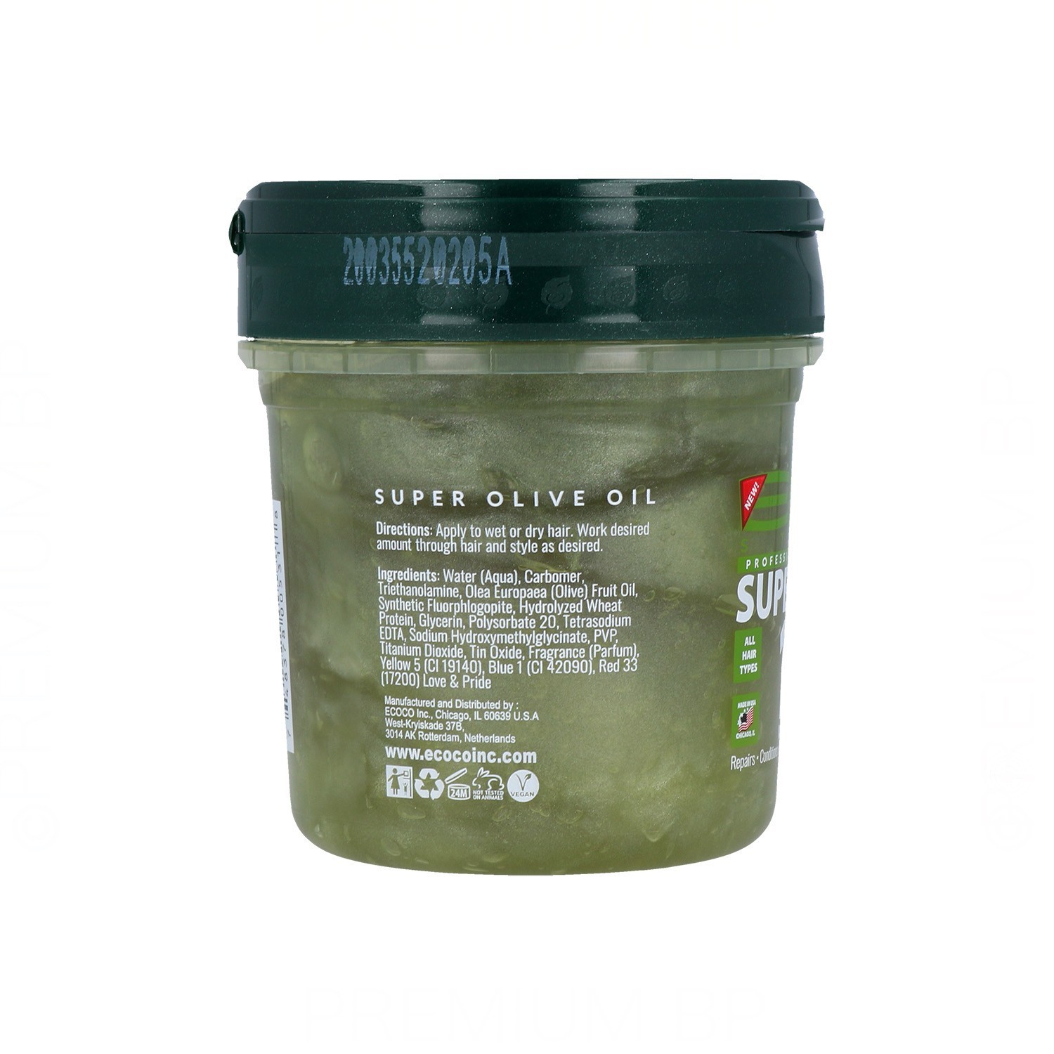 Gel Coiffant Eco Styler Super Huile d'Olive 10X 236 ml / 8Oz