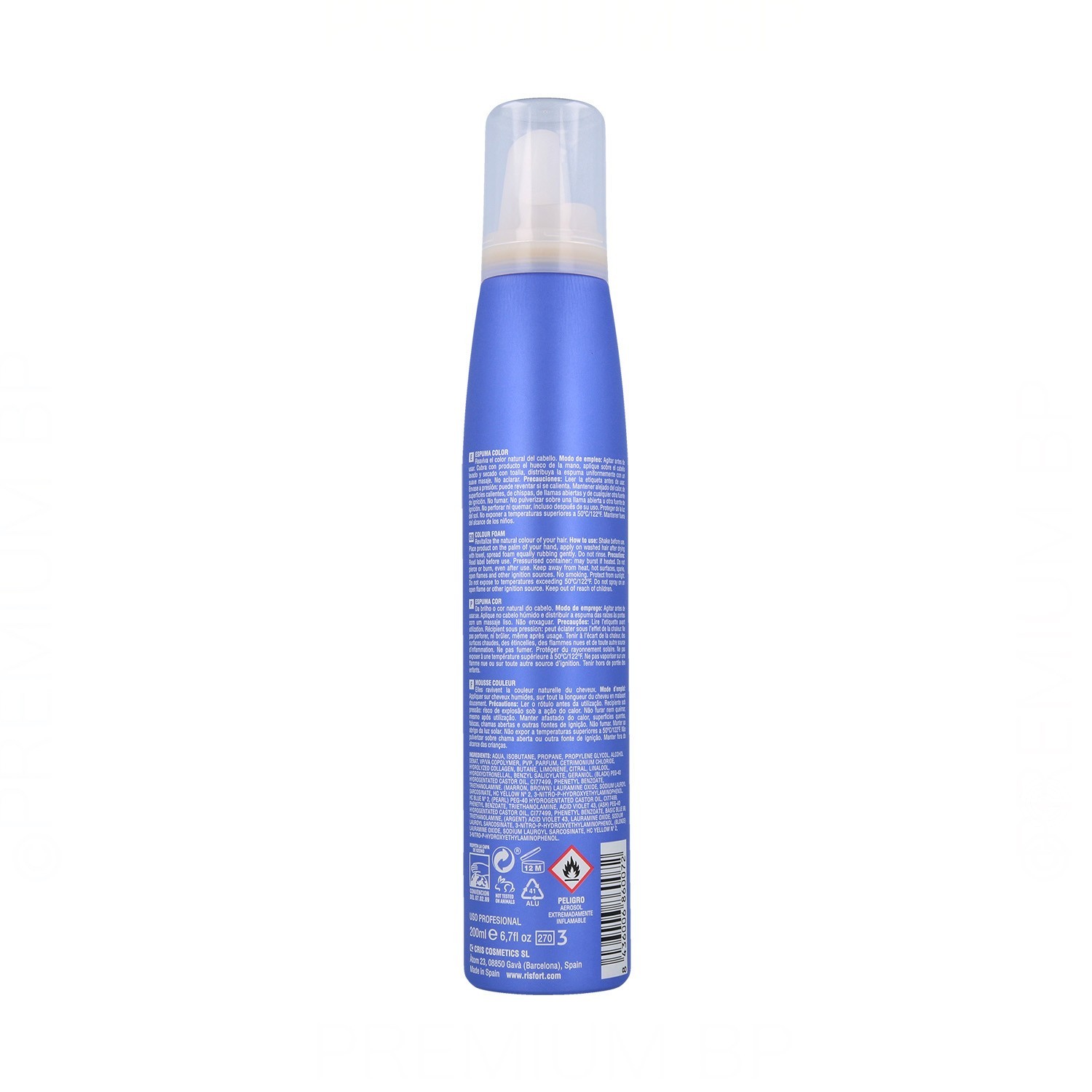 Risfort Espuma Color Ceniza 200 ml