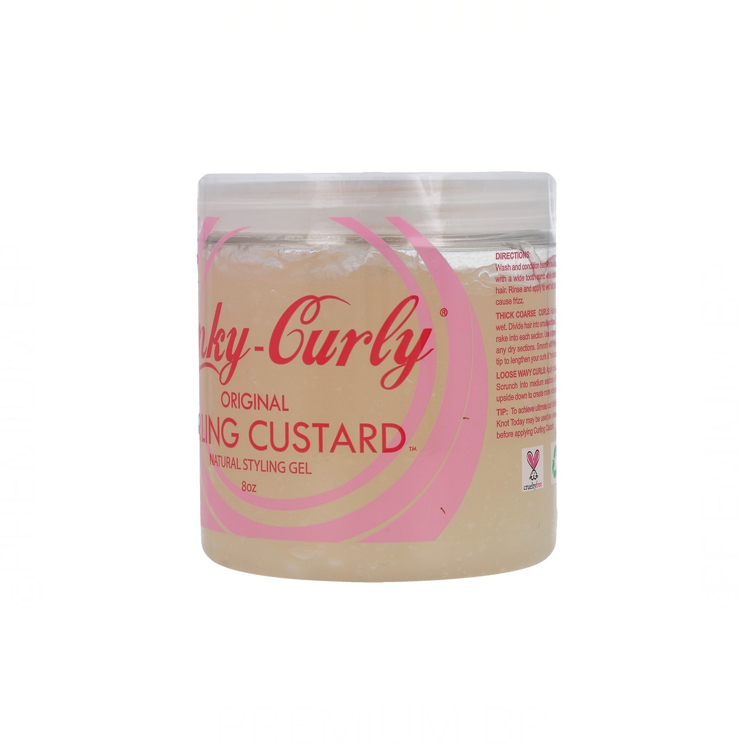 Kinky-Curly Curling Custard Styling Gel 8Oz