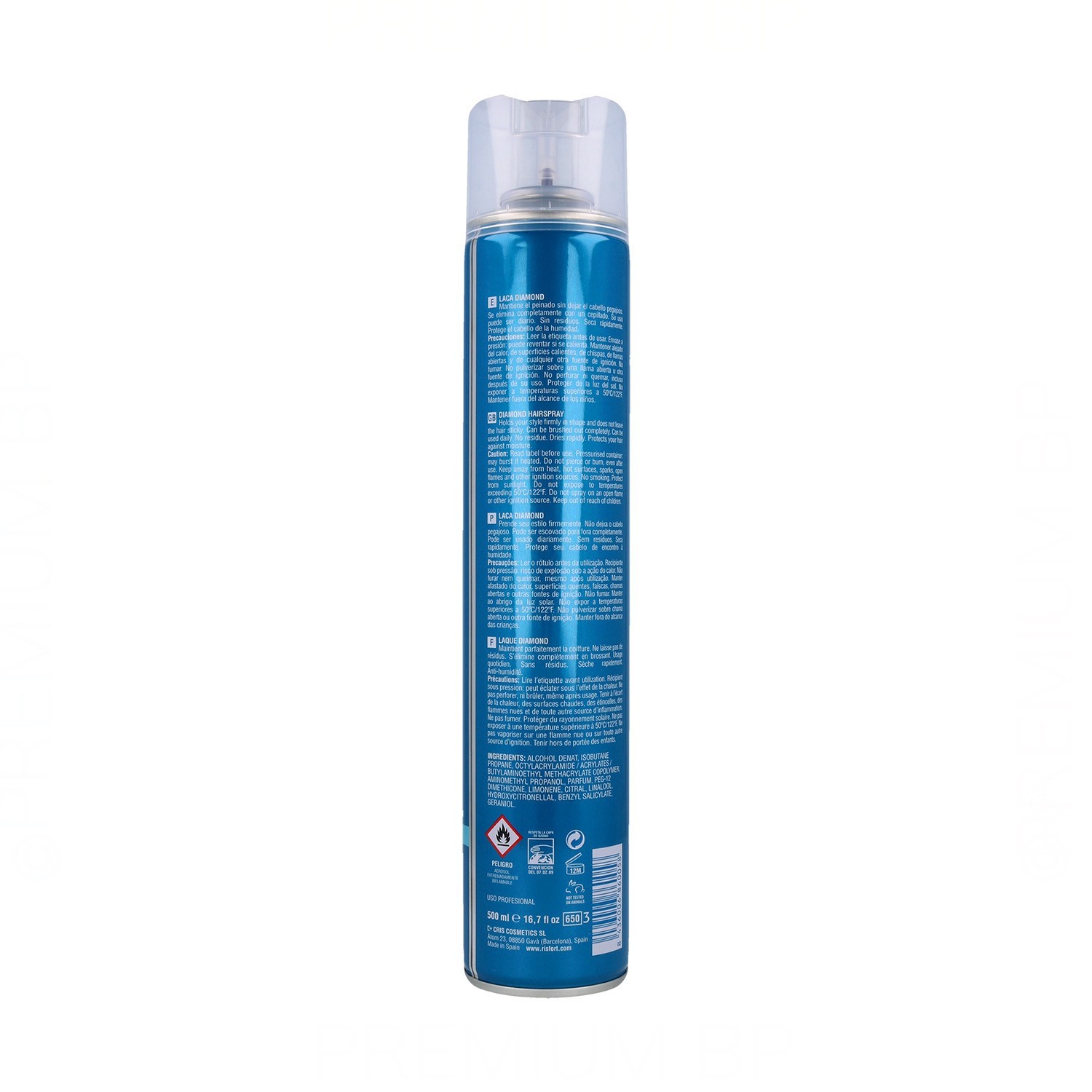 Risfort Diamond Laca/Spray Fuerte 500 ml