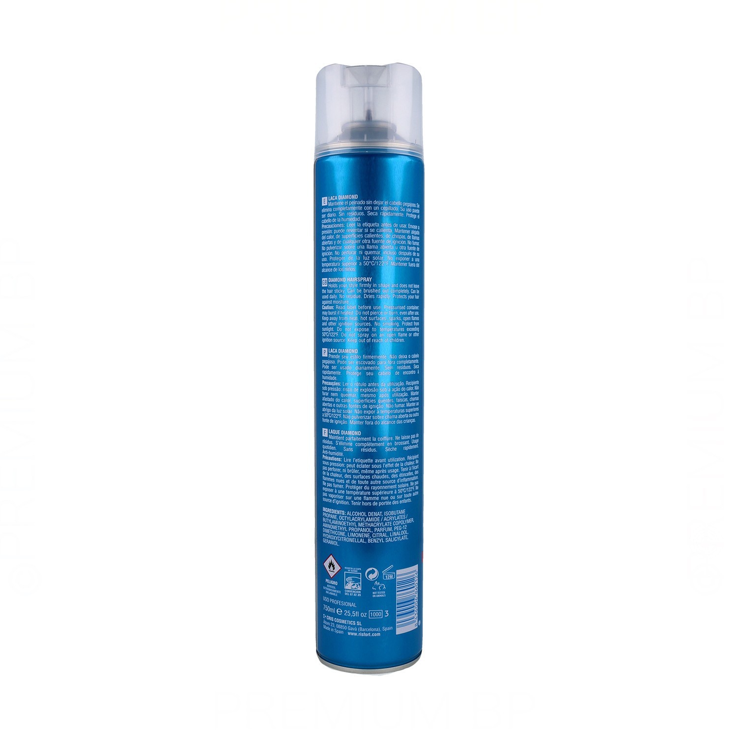 Risfort Diamond Laca/Spray Extra Fuerte 750 ml