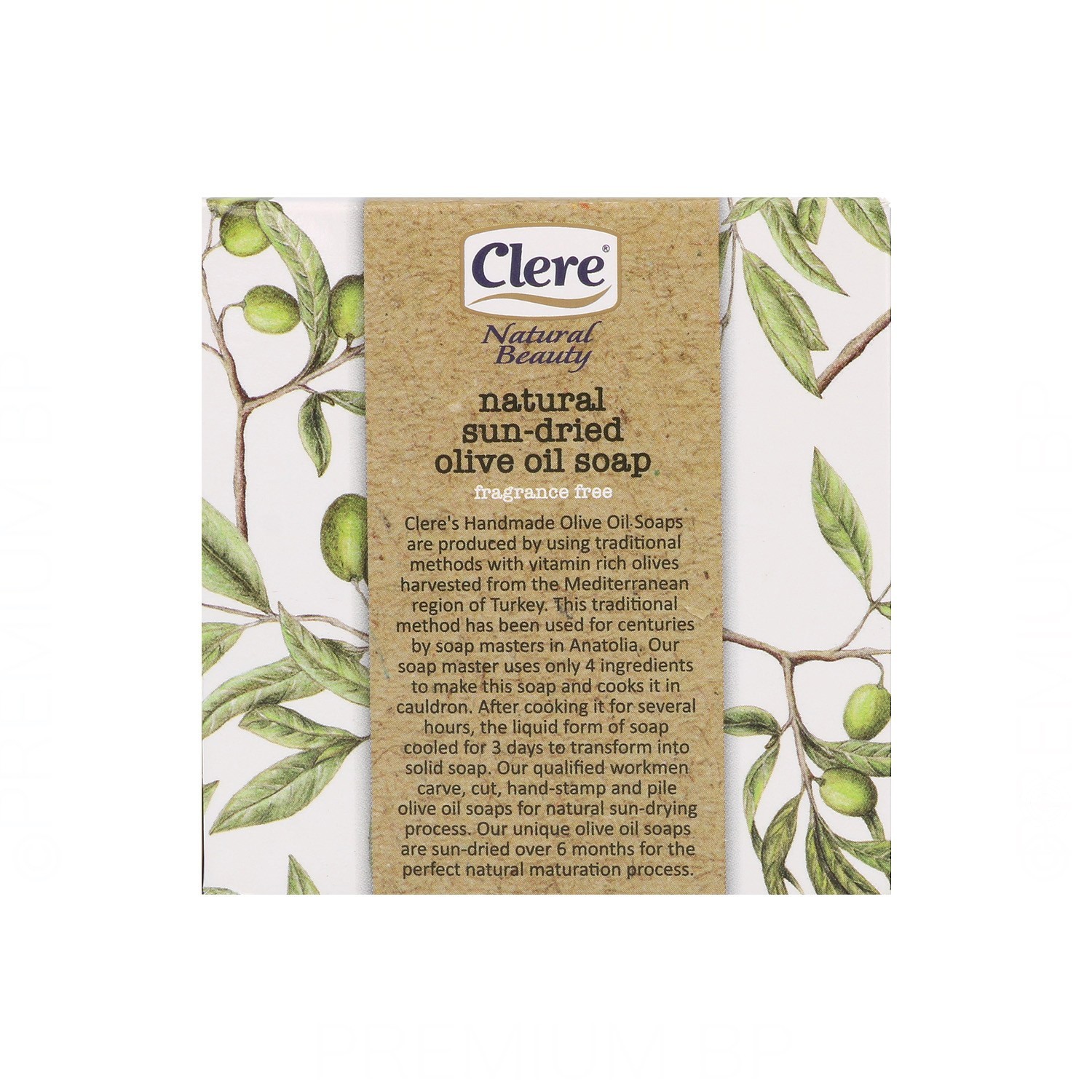 Clere Natural Beauty Jabón Artesano Aceite de Oliva 200G (Nbc506)