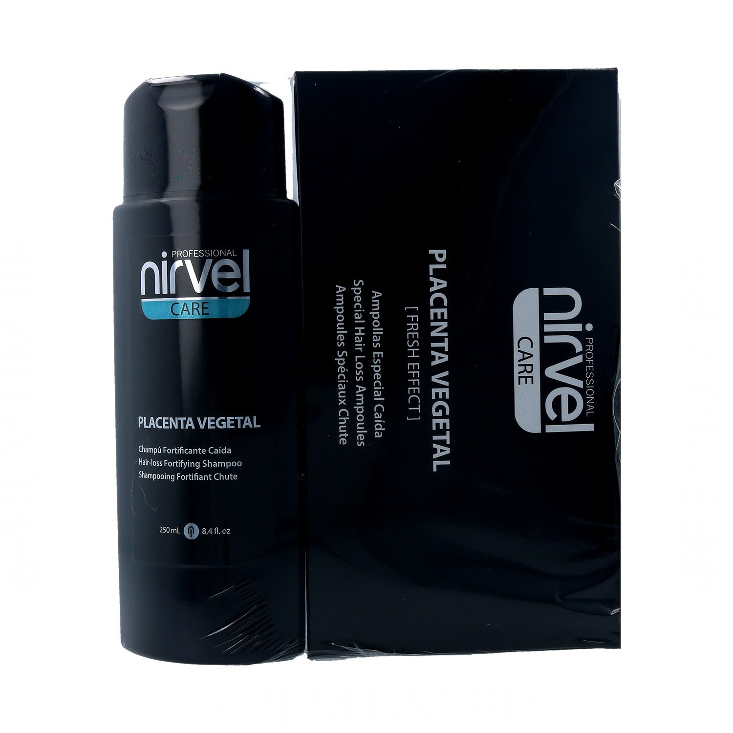 Nirvel Care Pack Placenta Champú 250 ml / Ampollas 10 x 10 ml