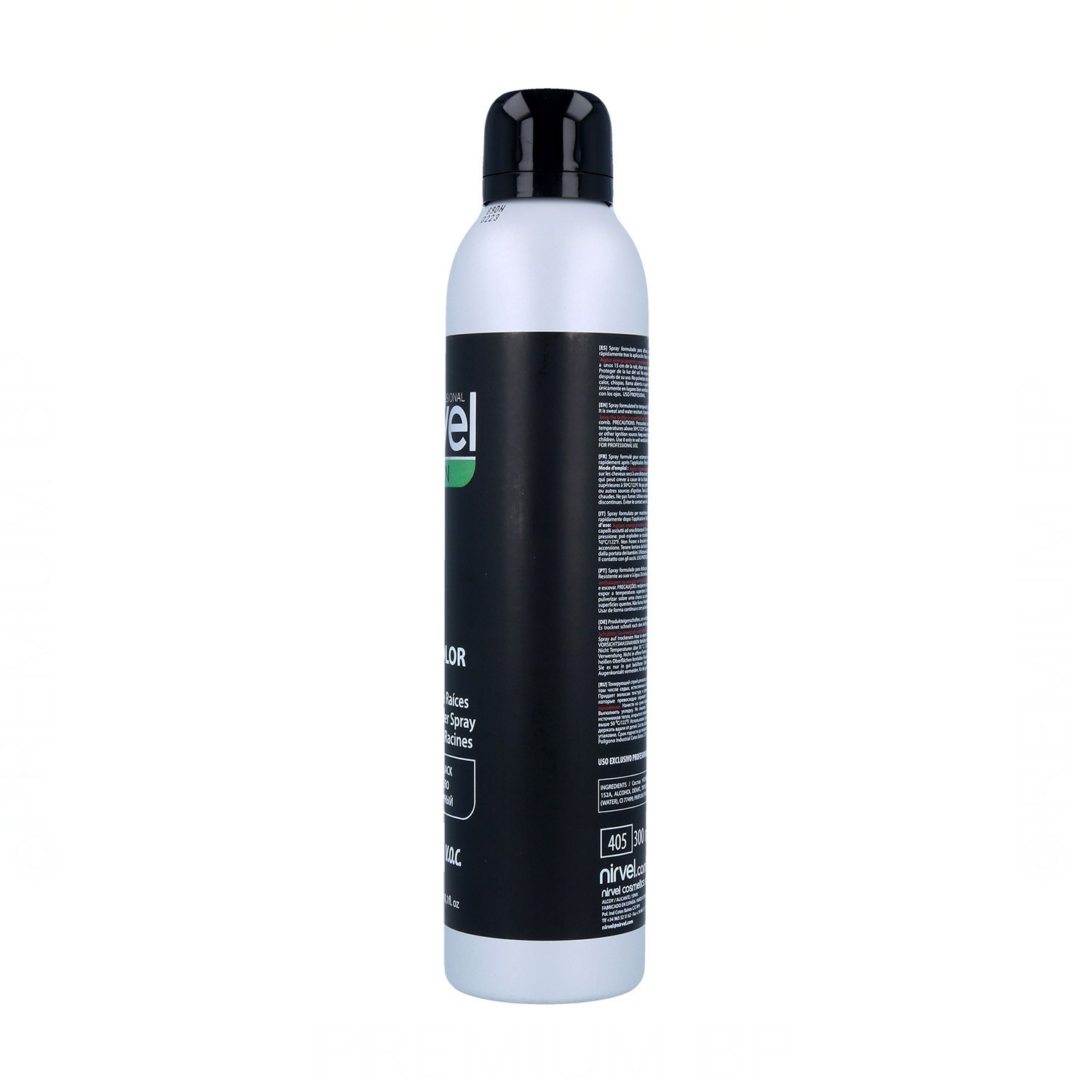 Nirvel Green Dry Color Spray Negro 300 ml