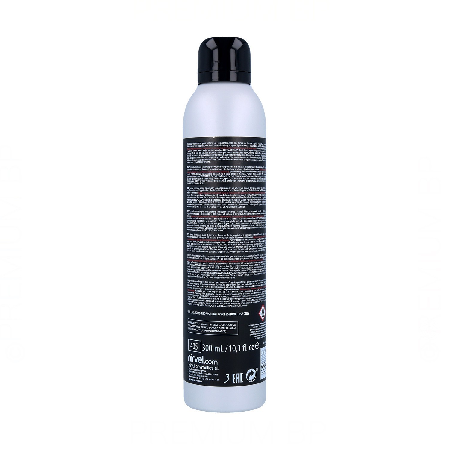 Nirvel Green Dry Color Spray Negro 300 ml