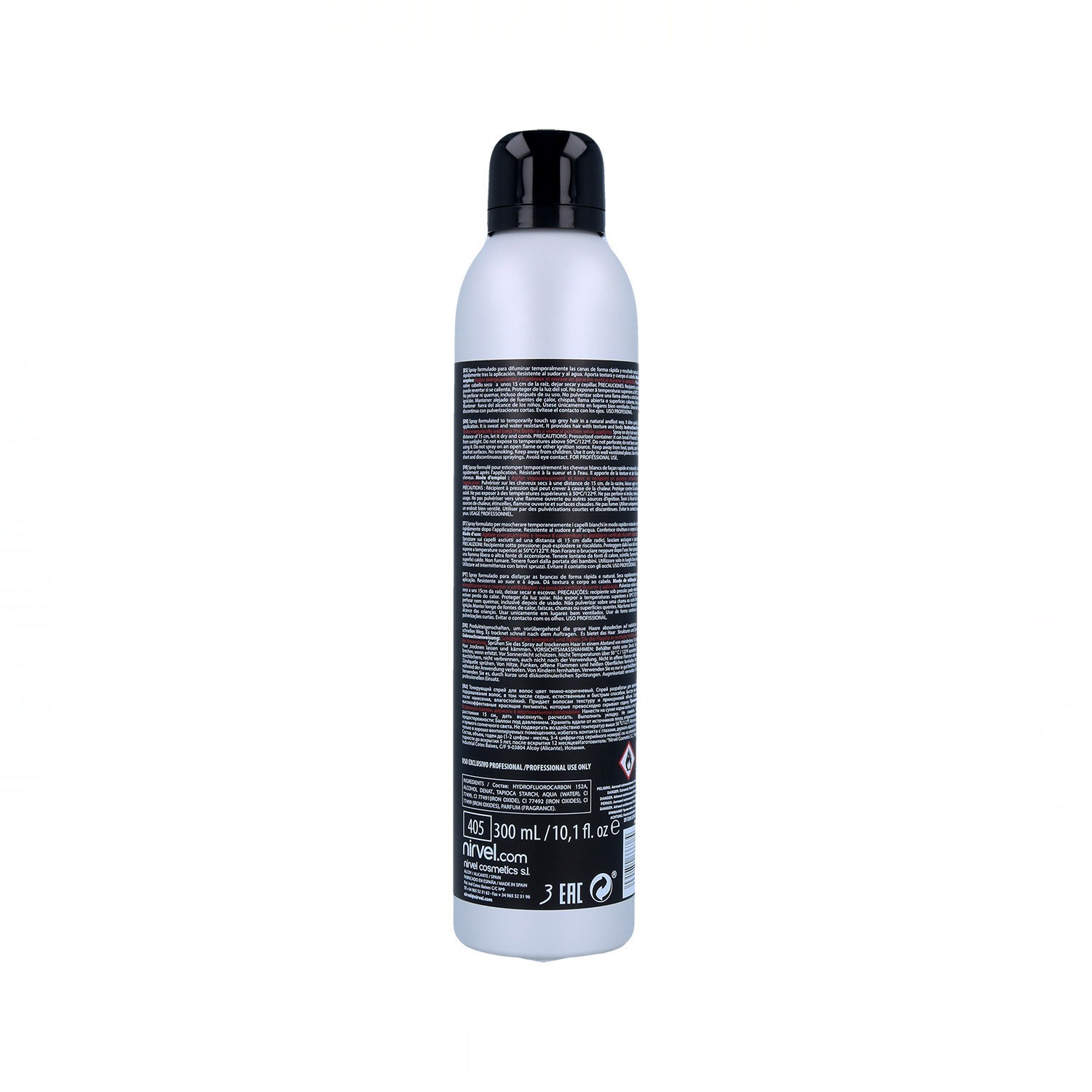 Nirvel Green Dry Color Spray Castanha Escuro 300 ml