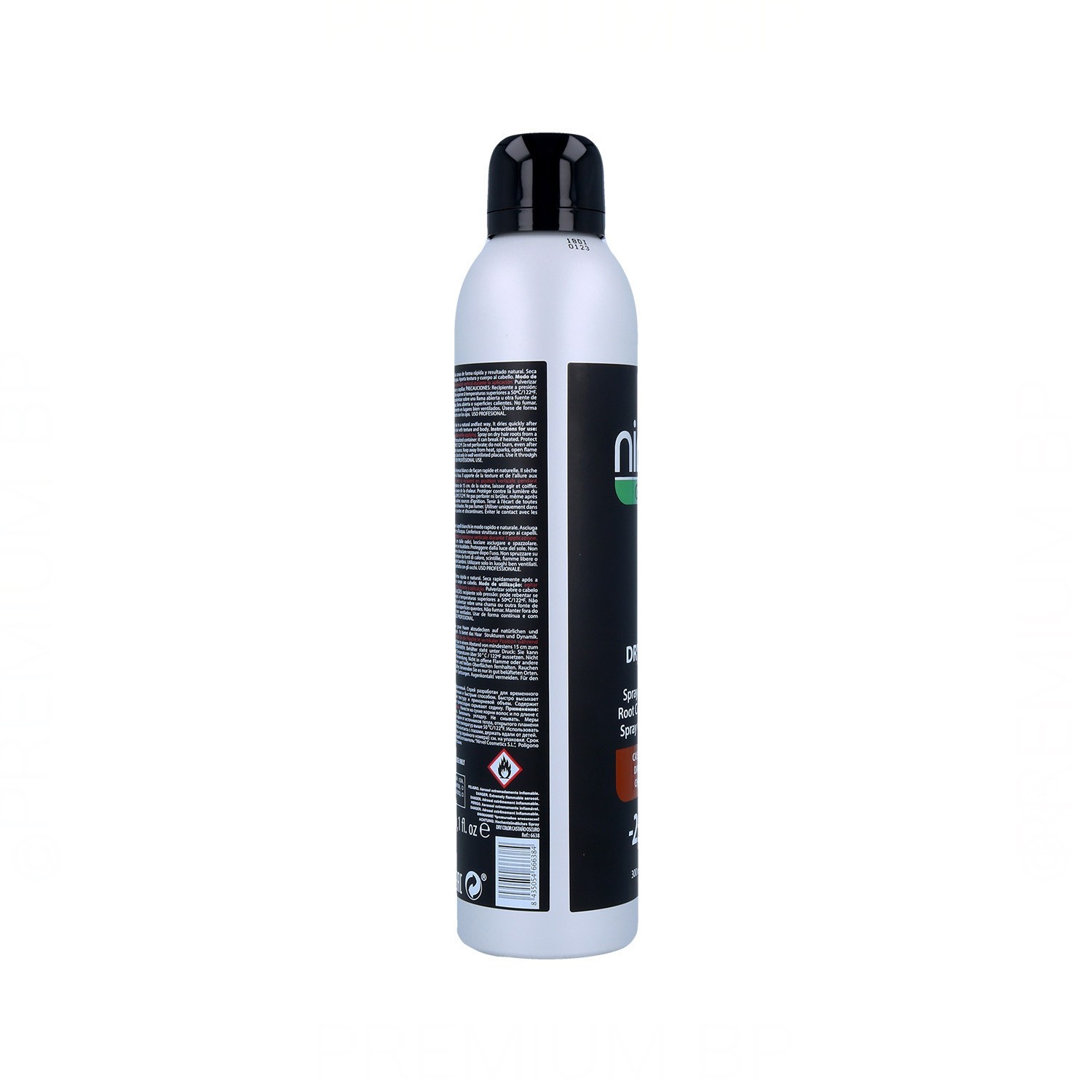 Nirvel Green Dry Color Spray Castaño Oscuro 300 ml