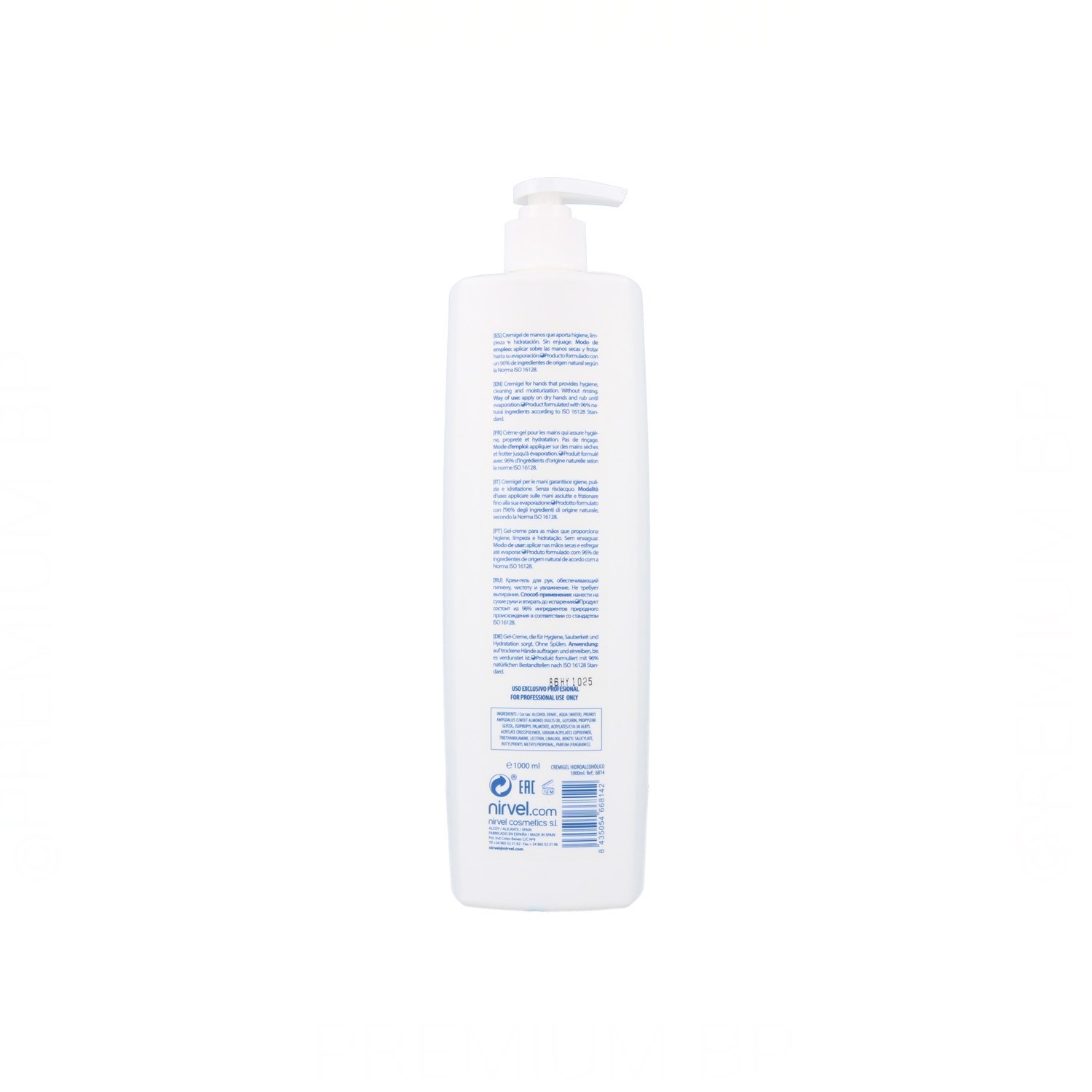 Nirvel Cremigel Hidroalcohólico 70% 1000ML