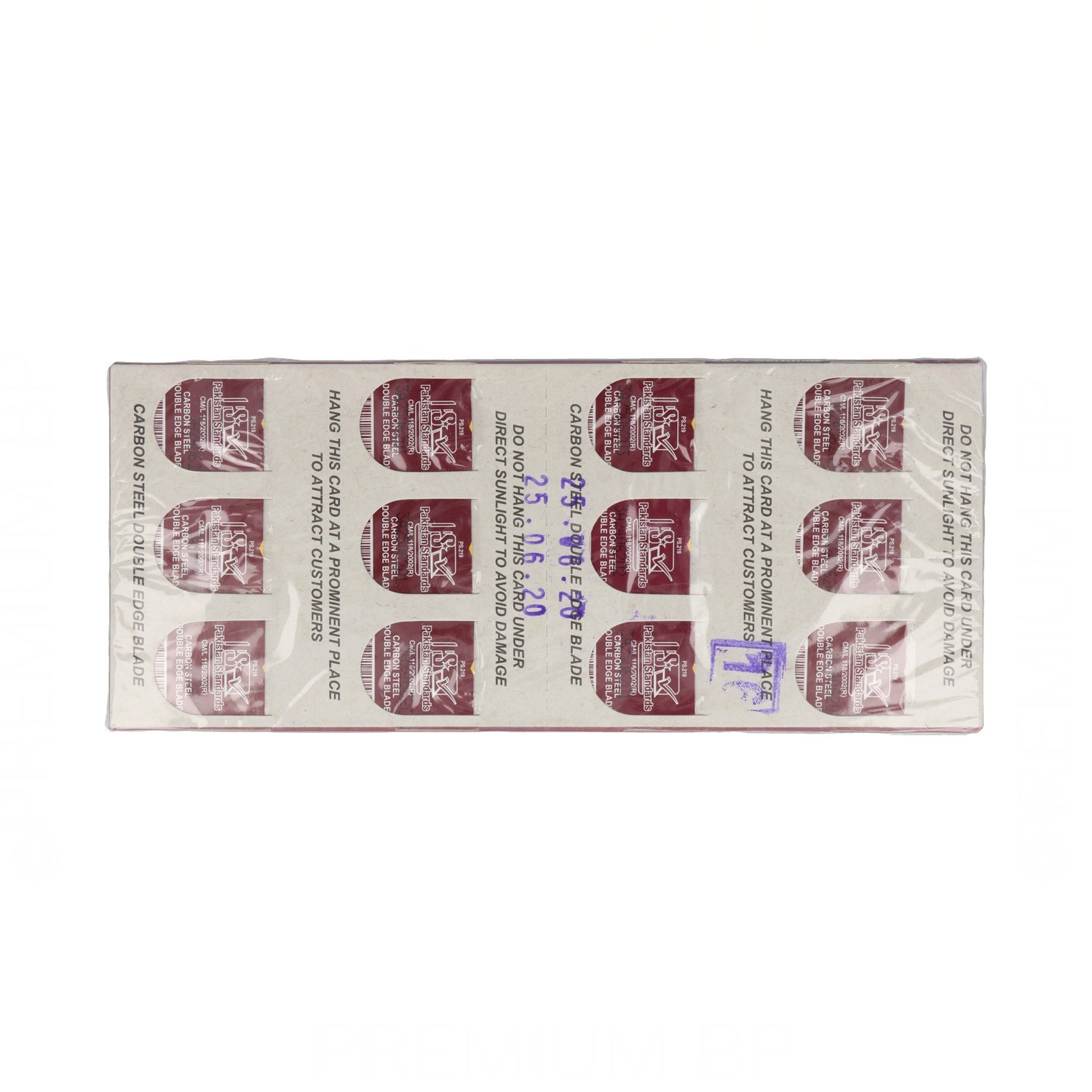 Treet Carbón Steel Cuchillas 200Pcs (10X20)