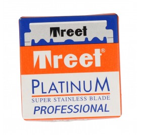 Treet Platinum Super Stainless Cuchillas 100Pcs (Un Solo Borde)