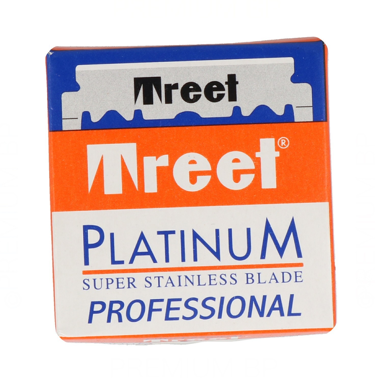 Treet Platinum Super Stainless Cuchillas 100Pcs (Un Solo Borde)