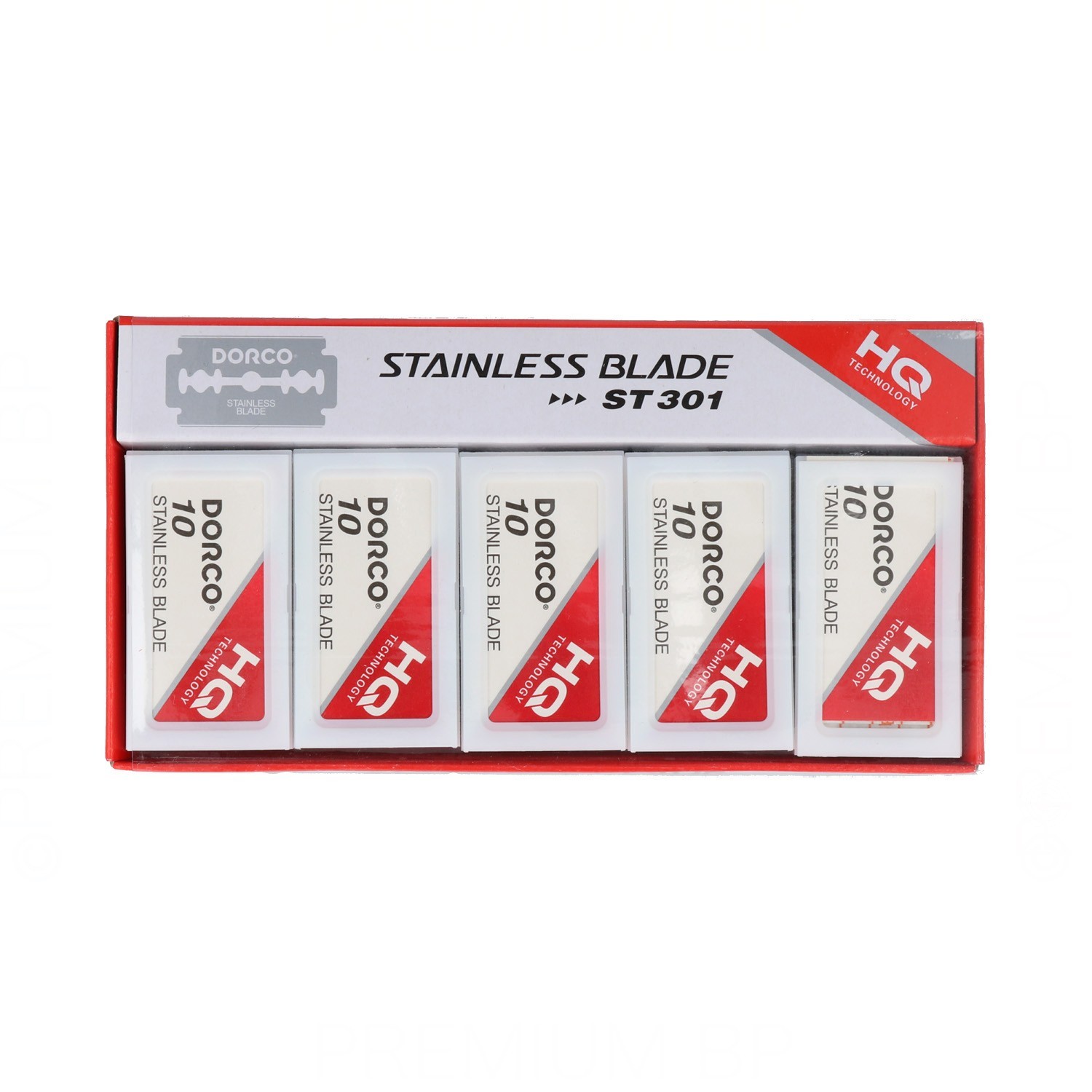 Dorco Stainless St301 Cuchillas 100Pcs Rojo (10X10)