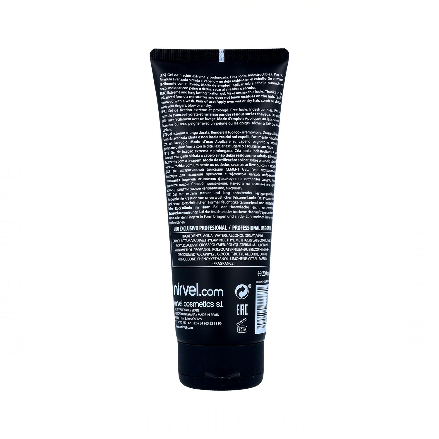 Nirvel Styling Cement Gel (f5) 200ml