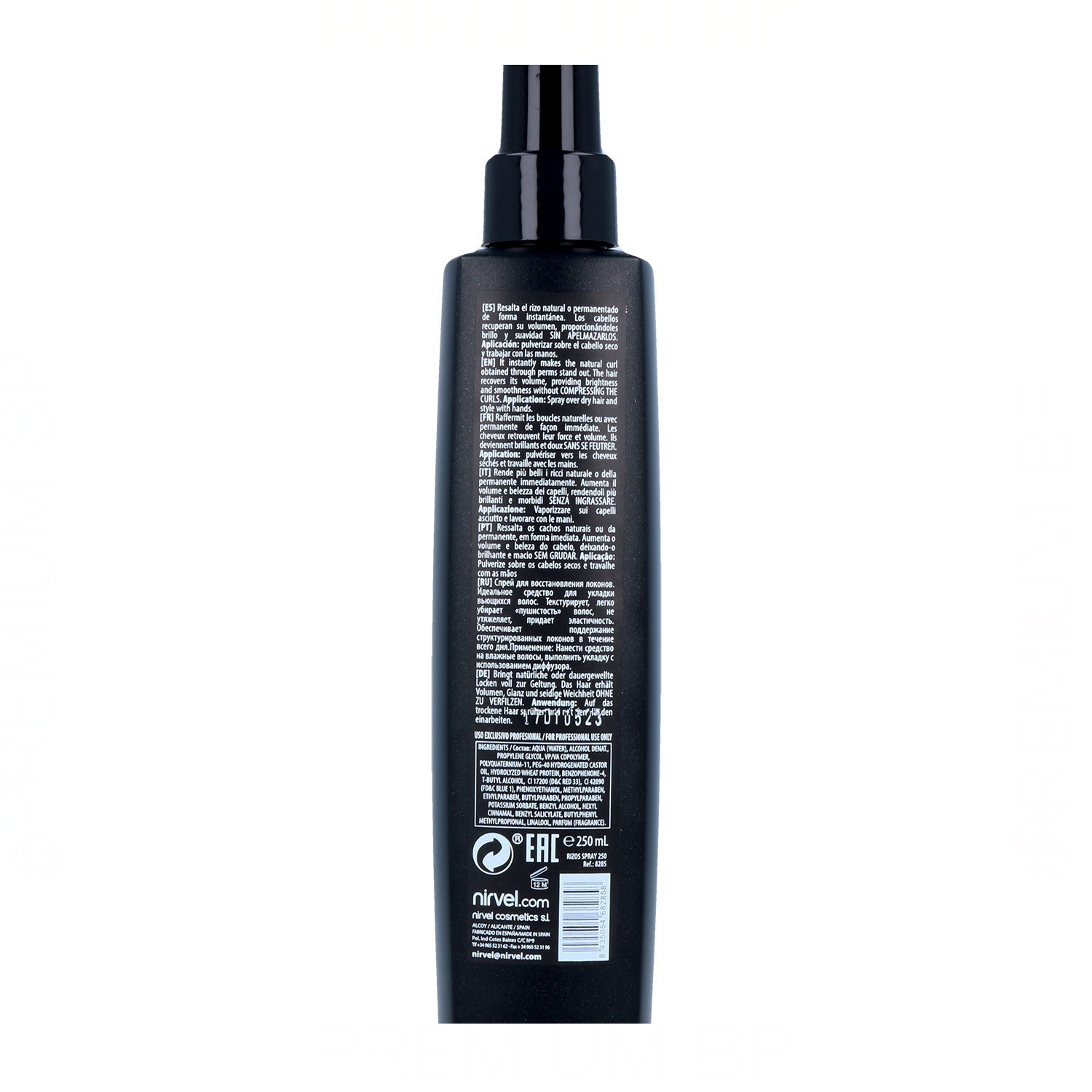 Nirvel Styling Enrolar Spray Loção 250 Ml