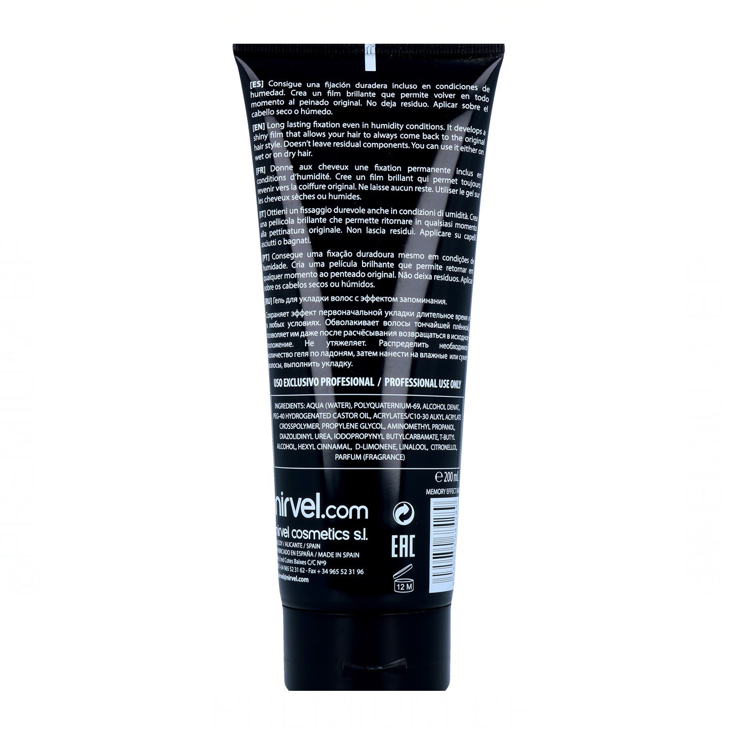 Nirvel Styling Fx Gel Memory 200 Ml (forte)