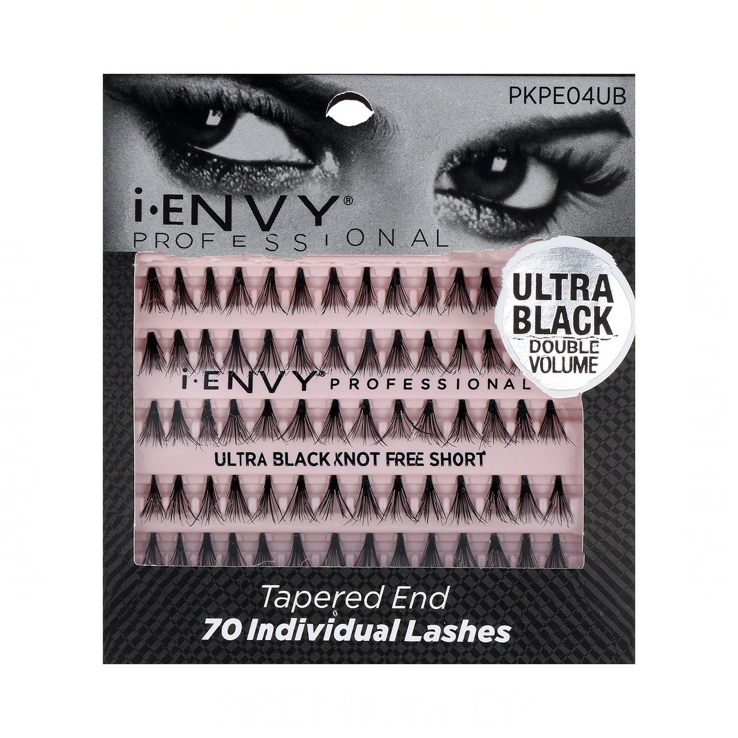 I Envy Individual Lash/Cilios Ultra Preto Know Free Curto 70Pc (Pkpe04Ub)