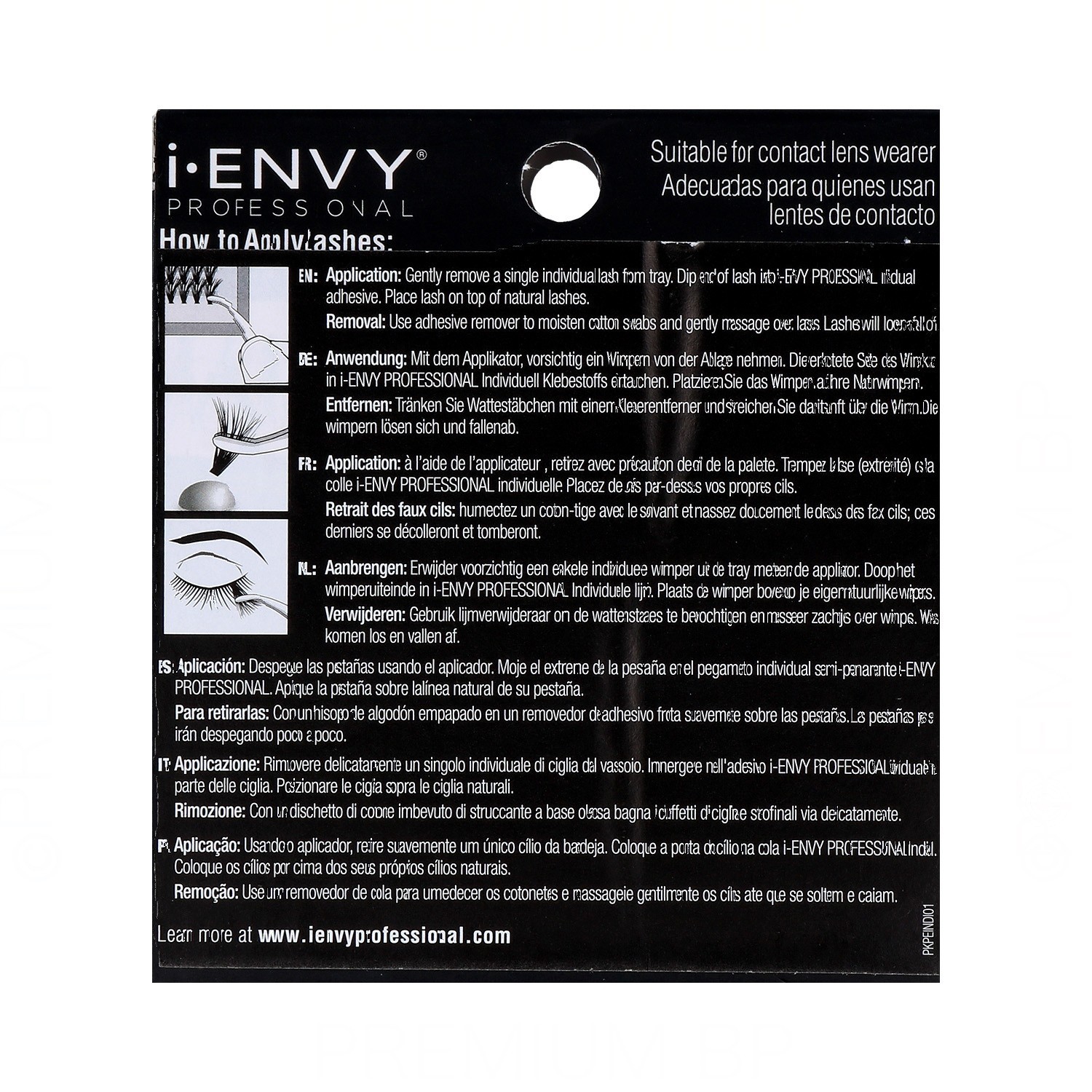 I Envy Individual Lash/Pestañas Classic Know Free Corto 70Pc (Pkpe04)