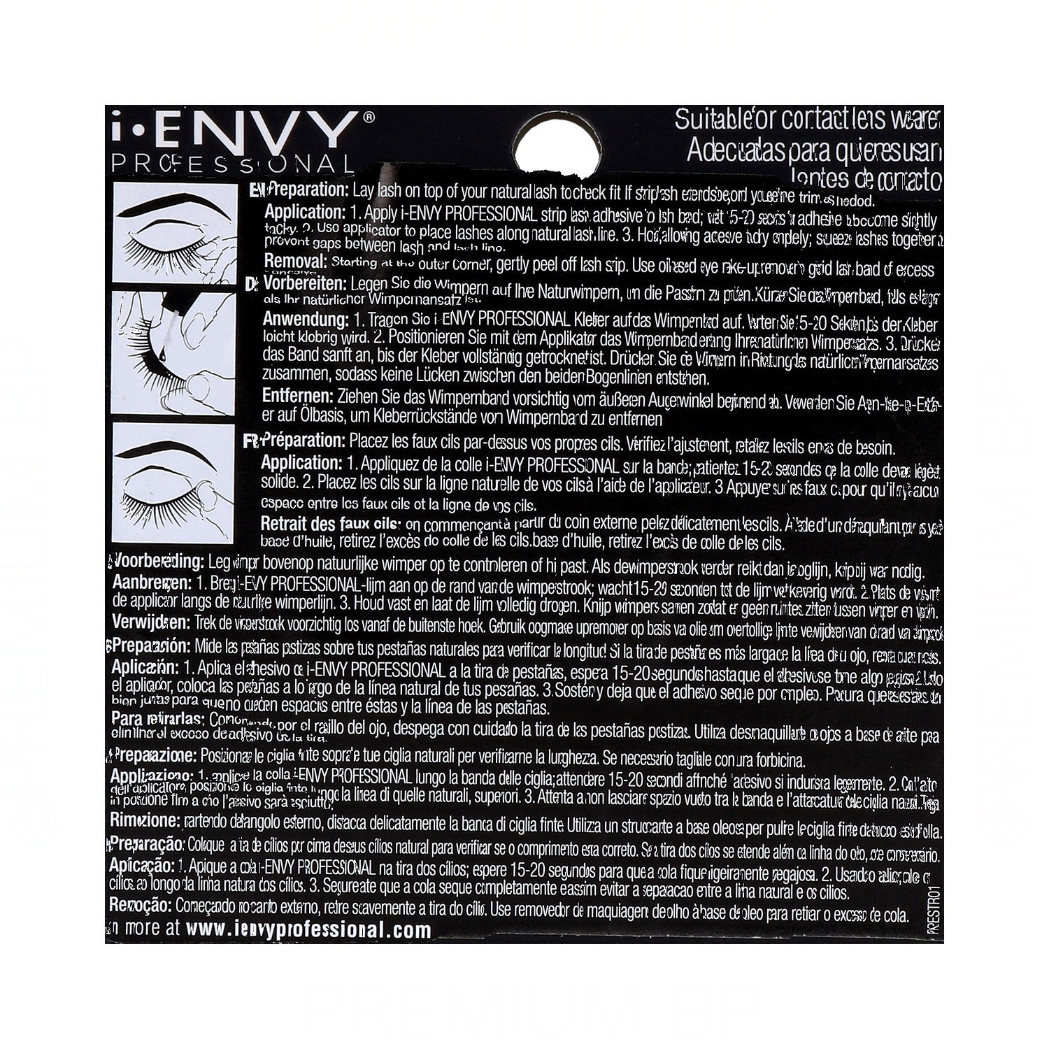 I Envy Strip Lash/Pestañas Banda Diva 03 (Pkpe23)