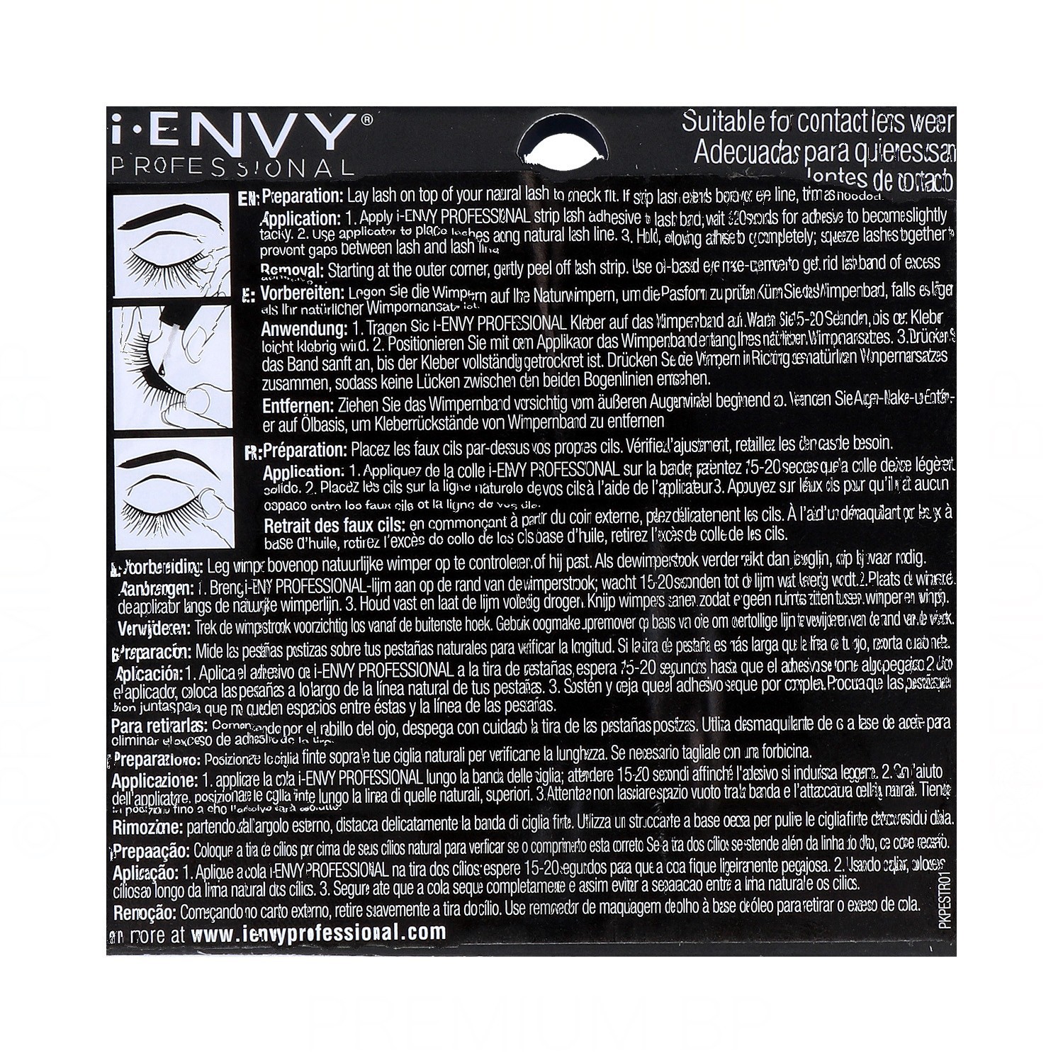 I Envy Strip Lash/Pestañas Banda Double Layer 01 (Pkpe70)