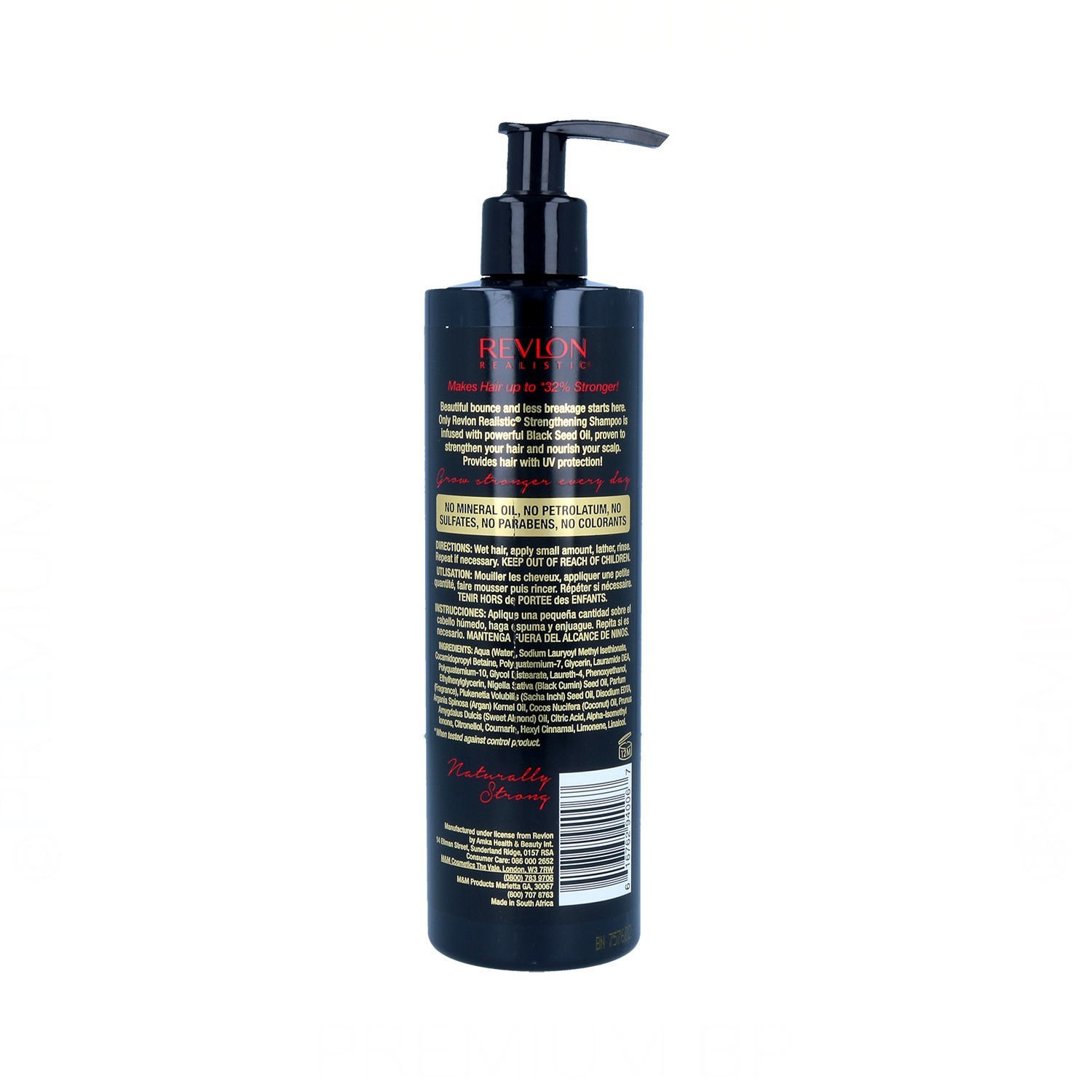 Revlon Real Black Seed Strength Champú 340 ml