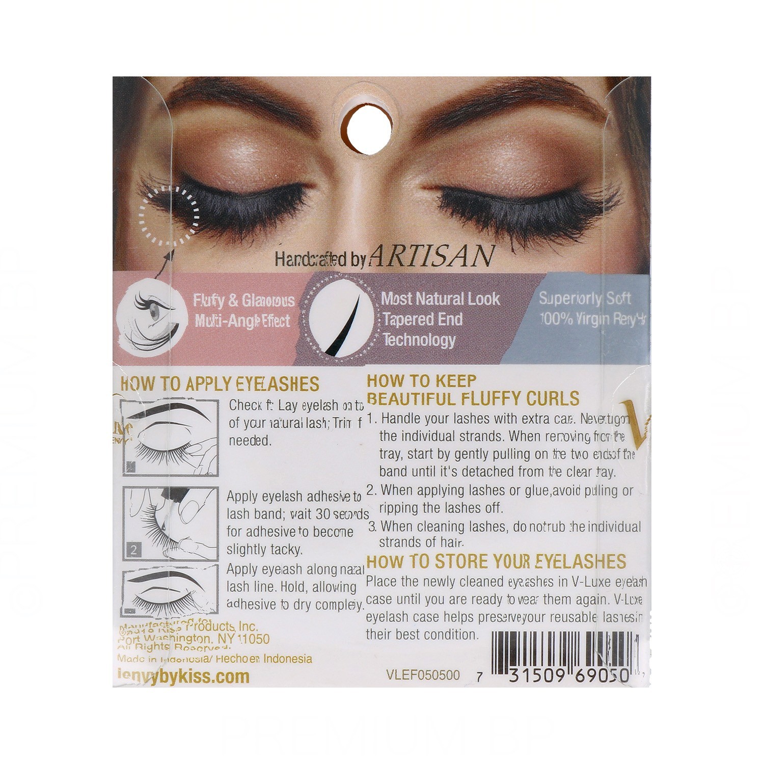 I Envy V Luxe Remy Hair Minklash/Pestaña Inspired Ruby (Vlef05)