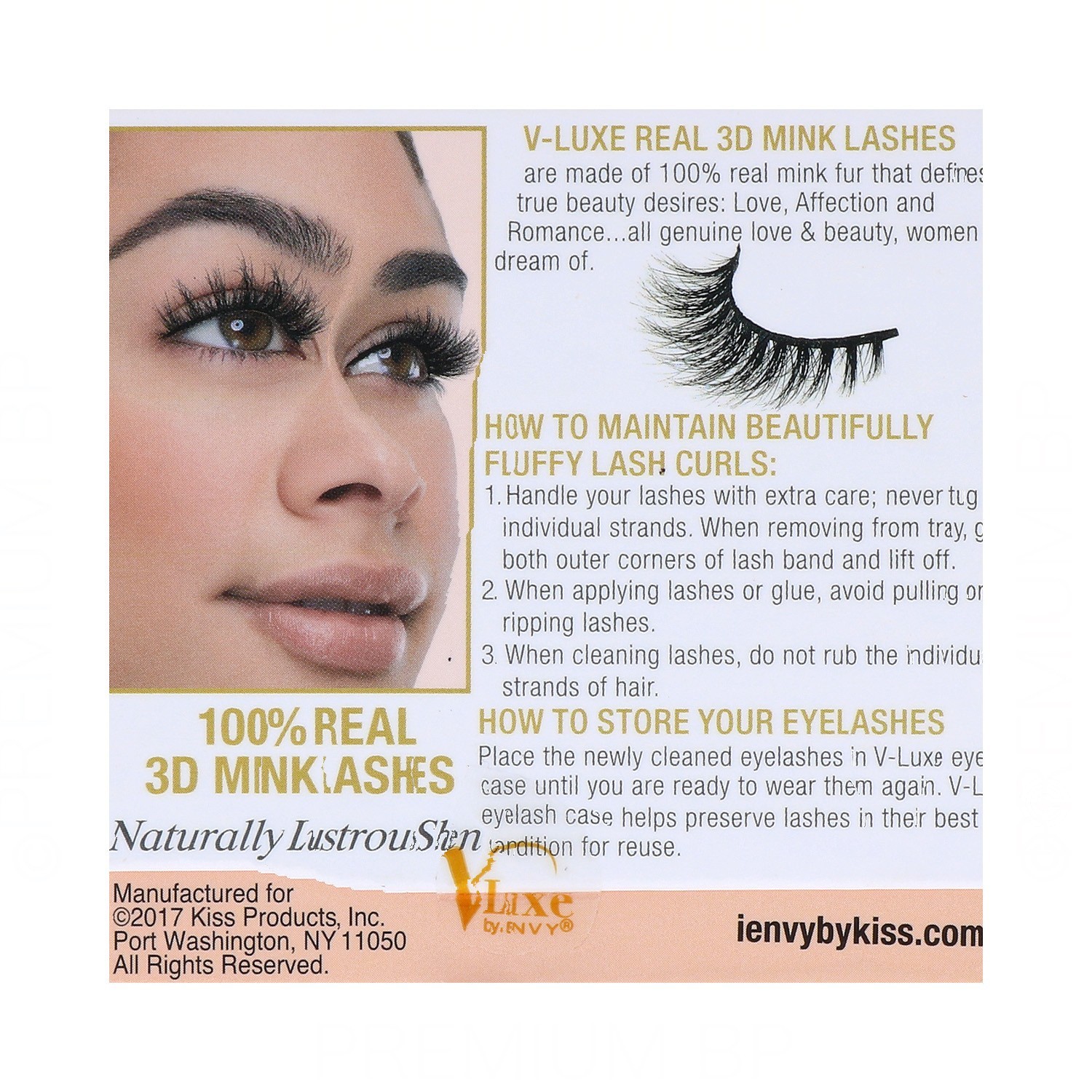 I Envy V Luxe 3D Realmink Lash/Pestana Real Espoir (Vler02)