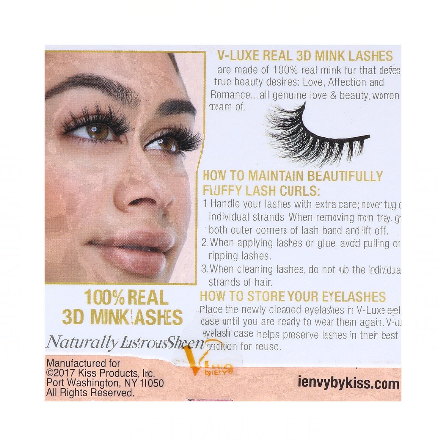 I Envy V Luxe 3D Realmink Lash/Pestaña Real Amour (Vler04)