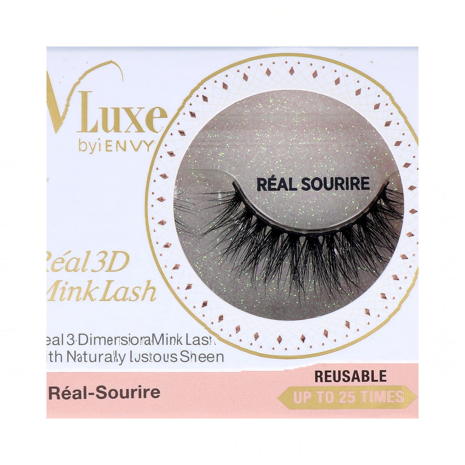 I Envy V Luxe 3D Realmink Lash/Pestaña Real Sourire (Vler05)